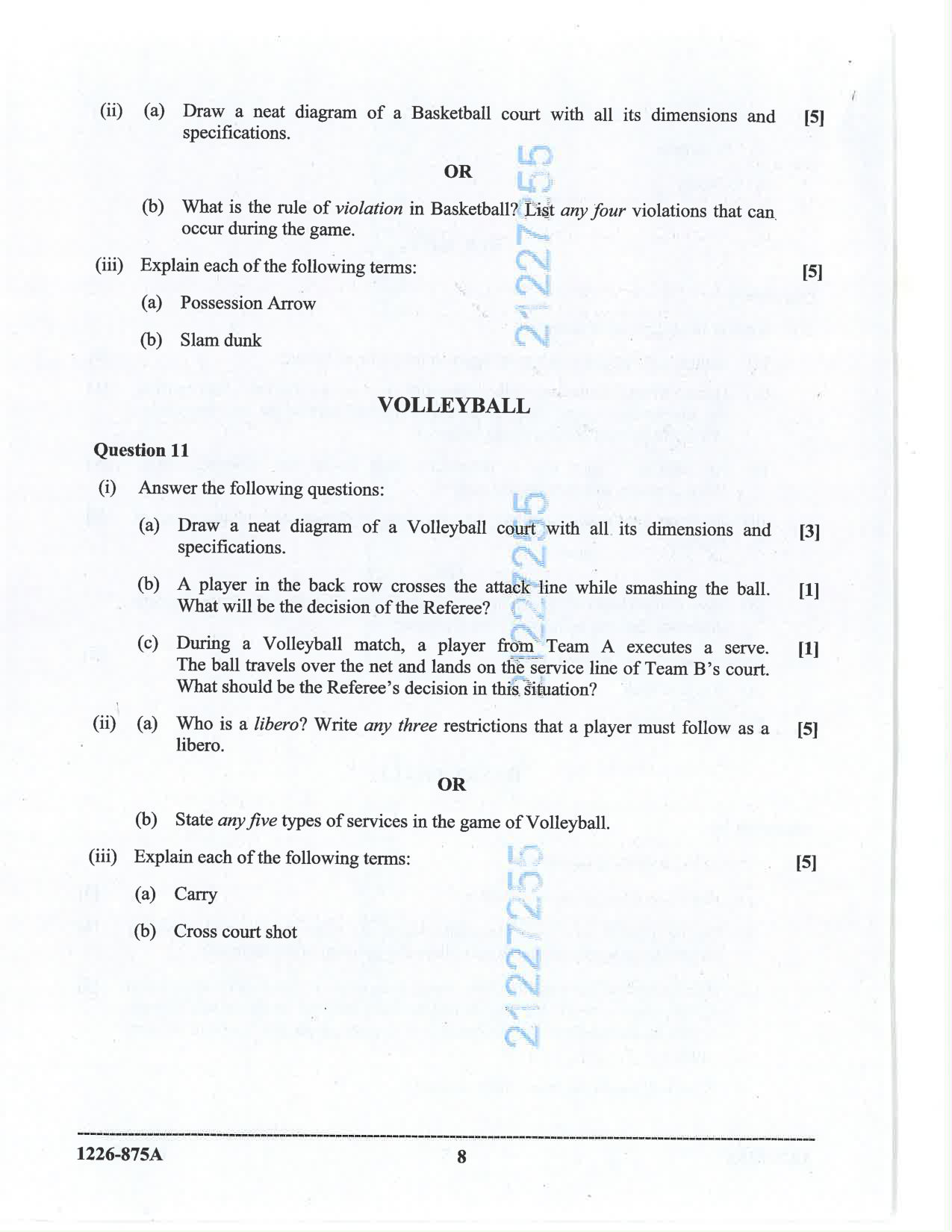 ISC 2026 Physical Education Question Paper for Class 12 — page 8