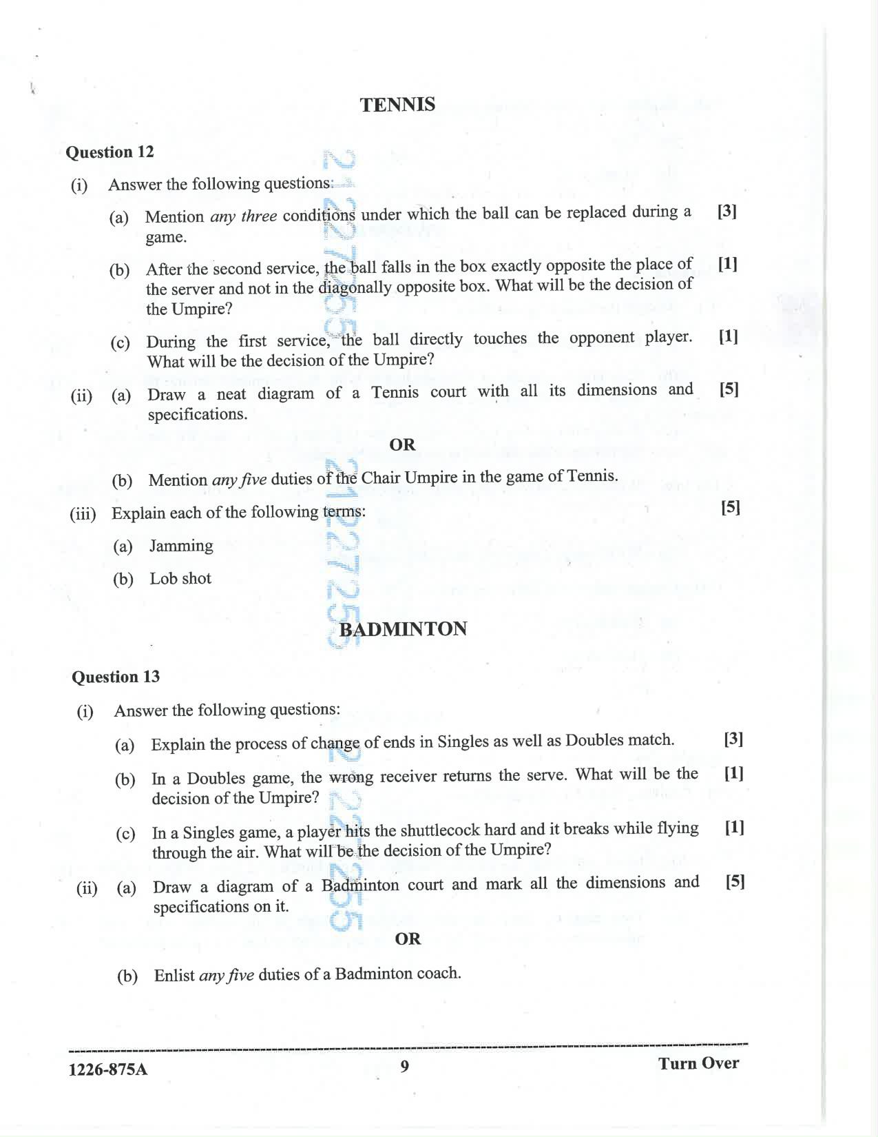 ISC 2026 Physical Education Question Paper for Class 12 — page 9