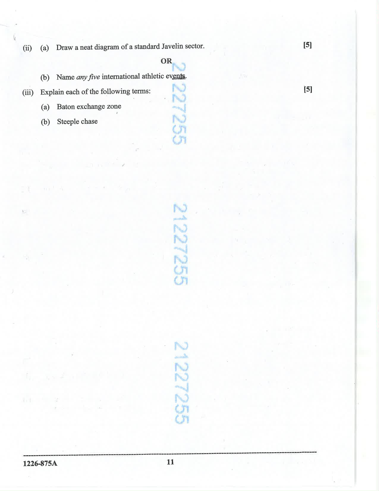 ISC 2026 Physical Education Question Paper for Class 12 — page 11