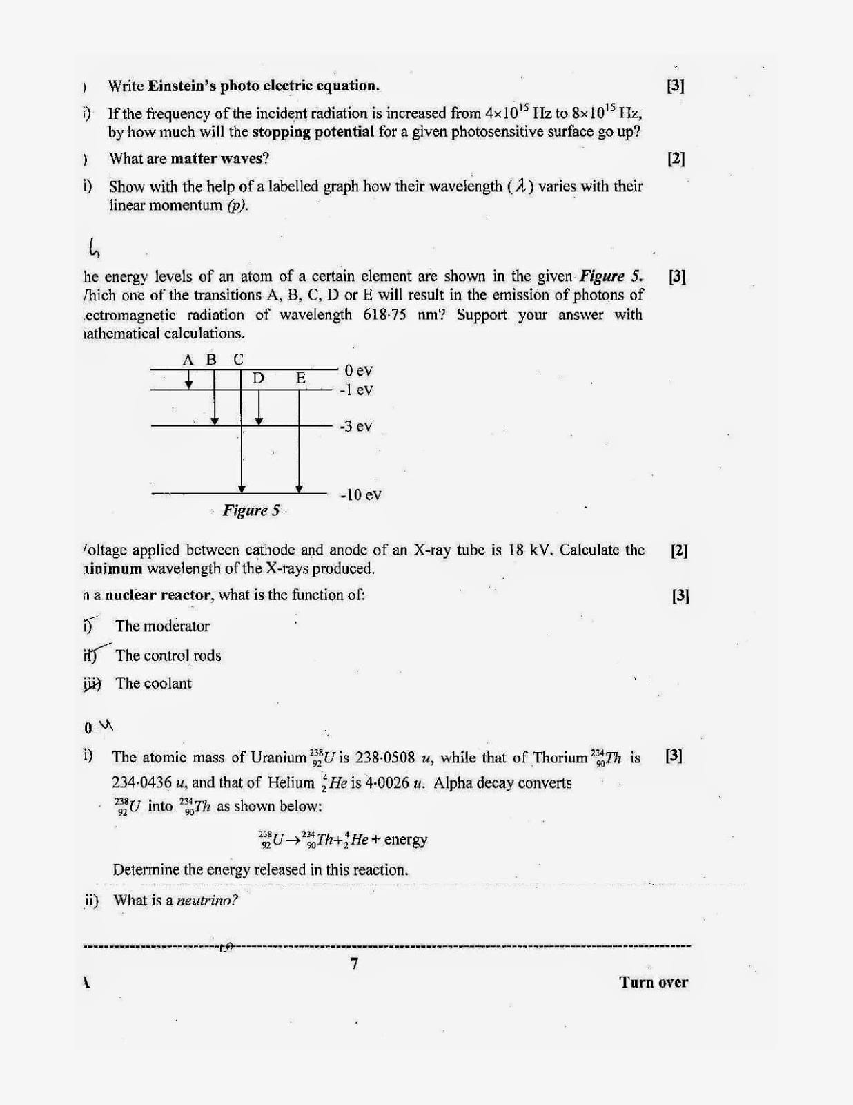 ISC Class 12 Physics 2014 Question Paper