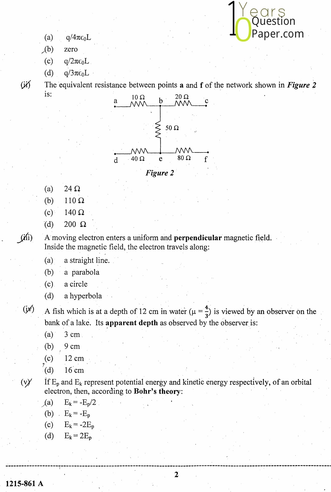 ISC Class 12 Physics 2015 Question Paper