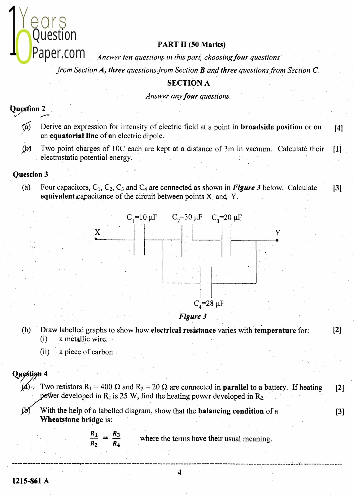 ISC Class 12 Physics 2015 Question Paper