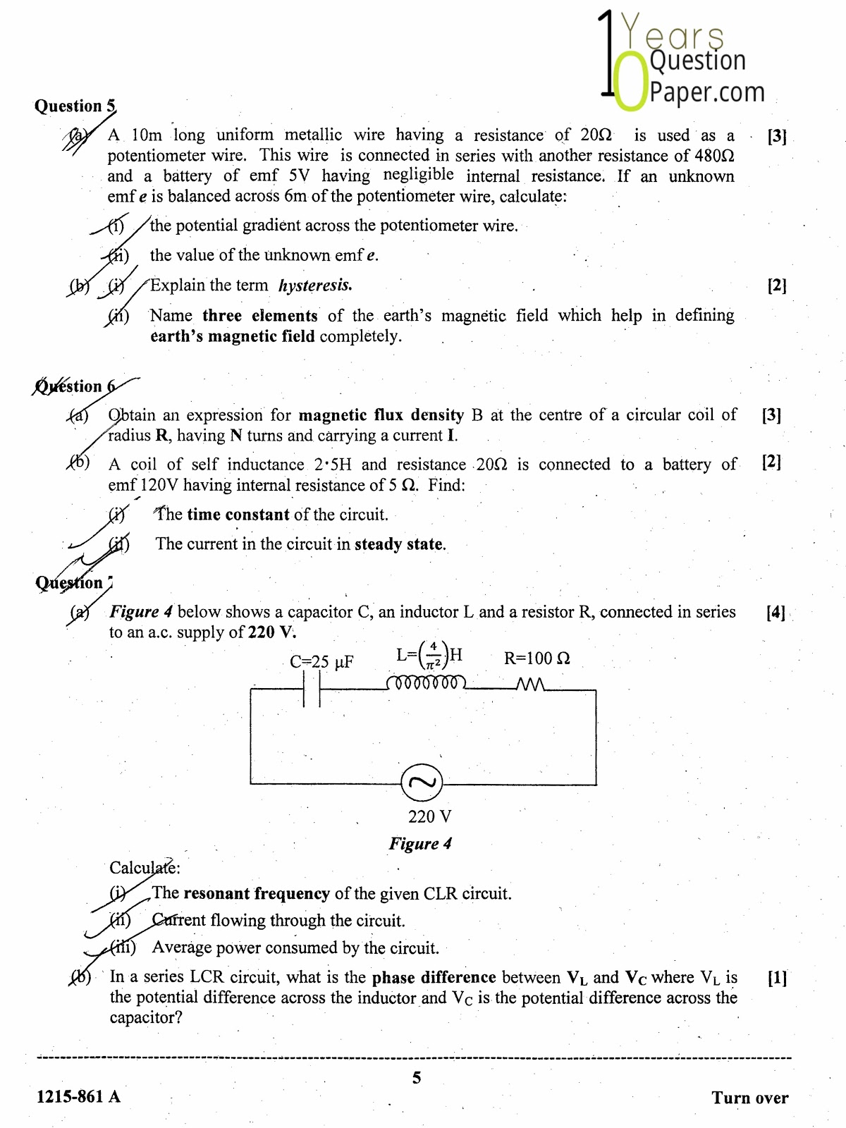 ISC Class 12 Physics 2015 Question Paper