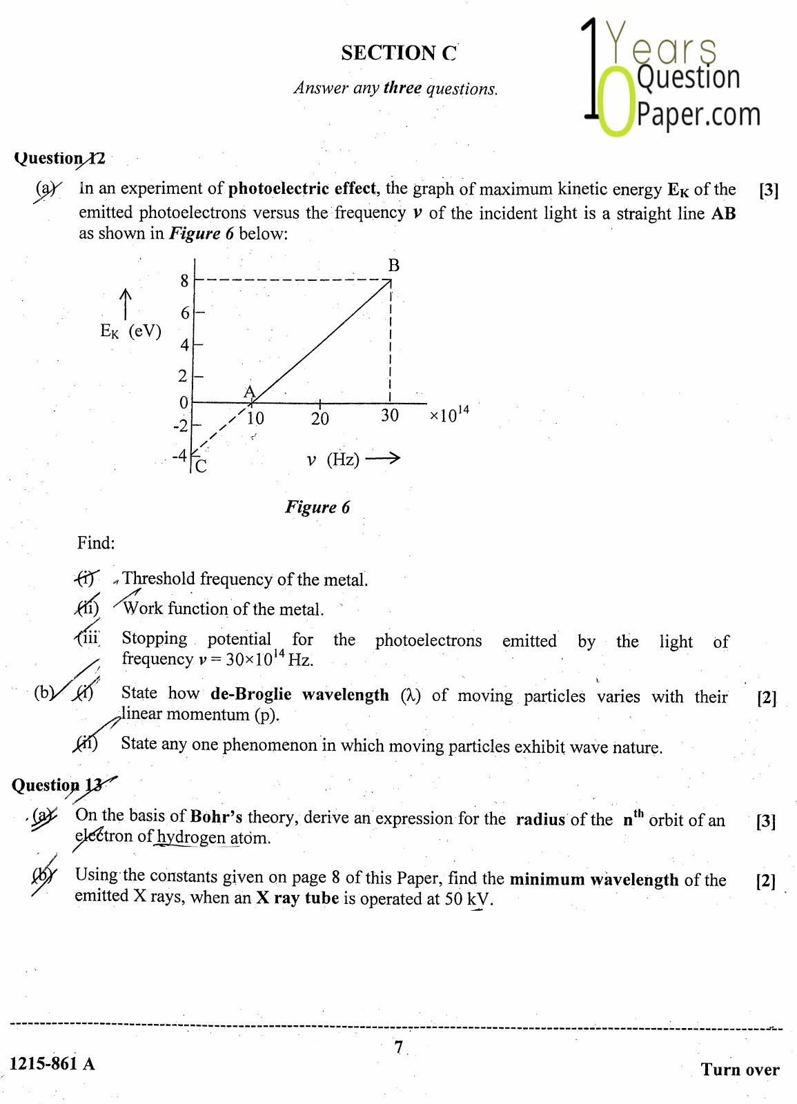 ISC Class 12 Physics 2015 Question Paper