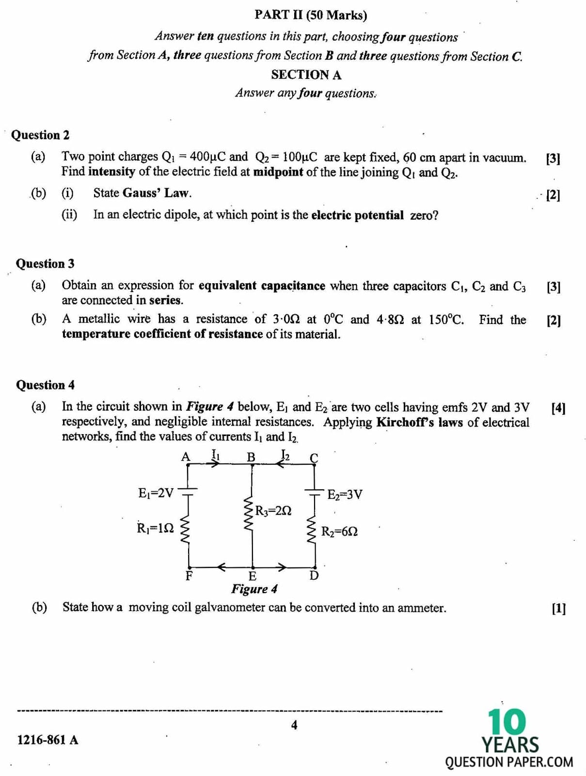 ISC Class 12 Physics 2016 Question Paper