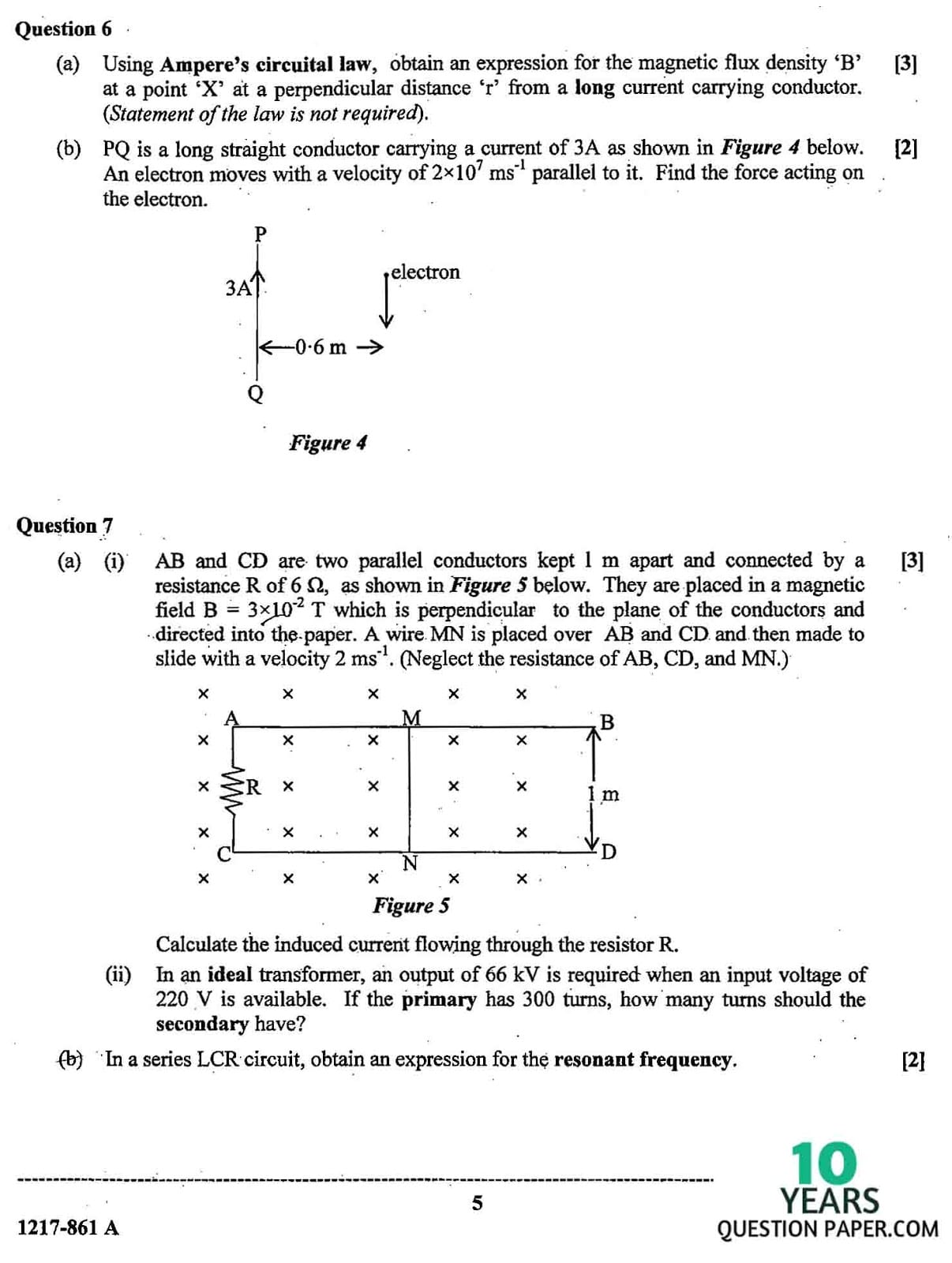 ISC Class 12 Physics 2017 Question Paper