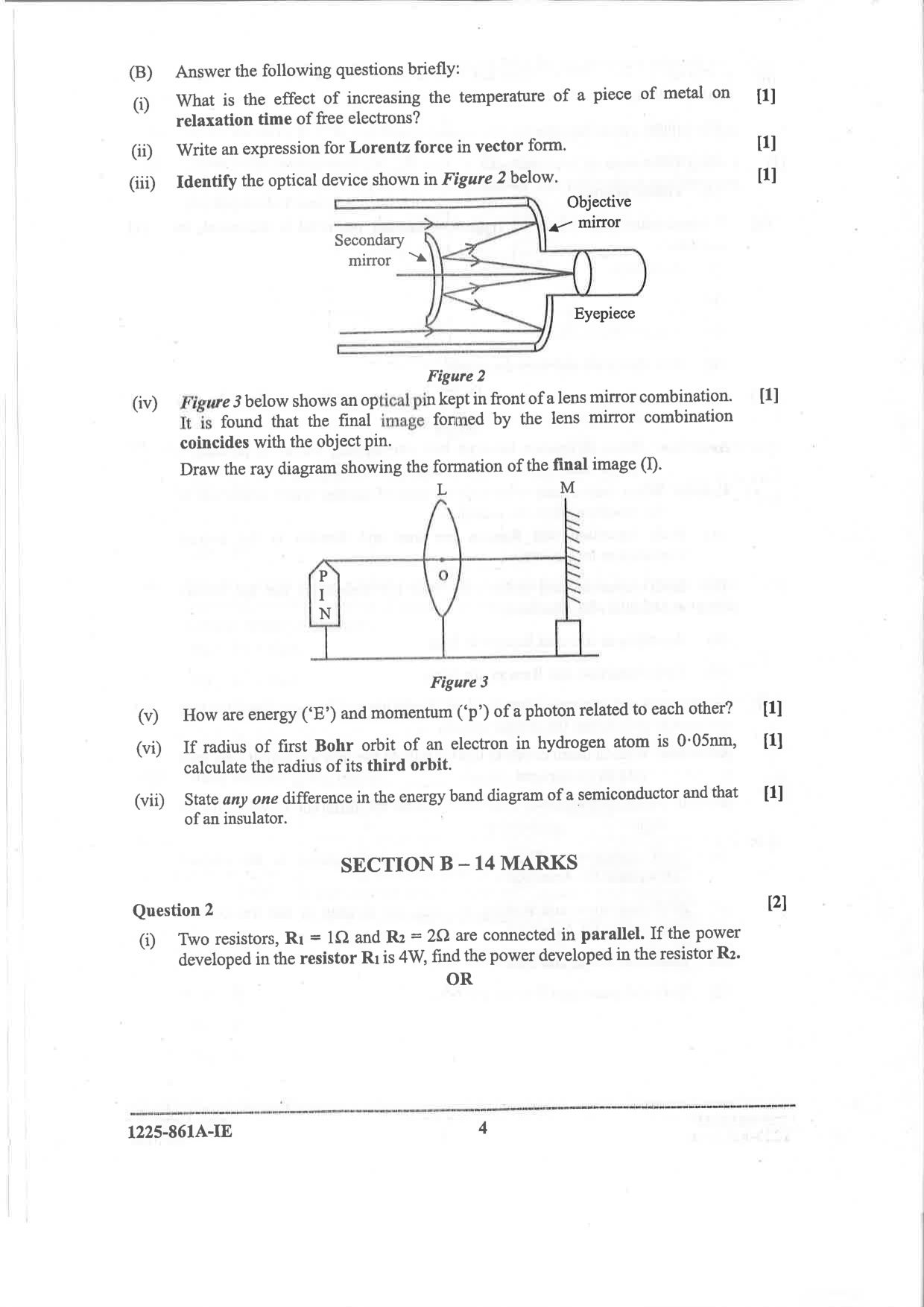 ISC 2025 Physics Improvement Examination Question Paper for Class 12 — page 4