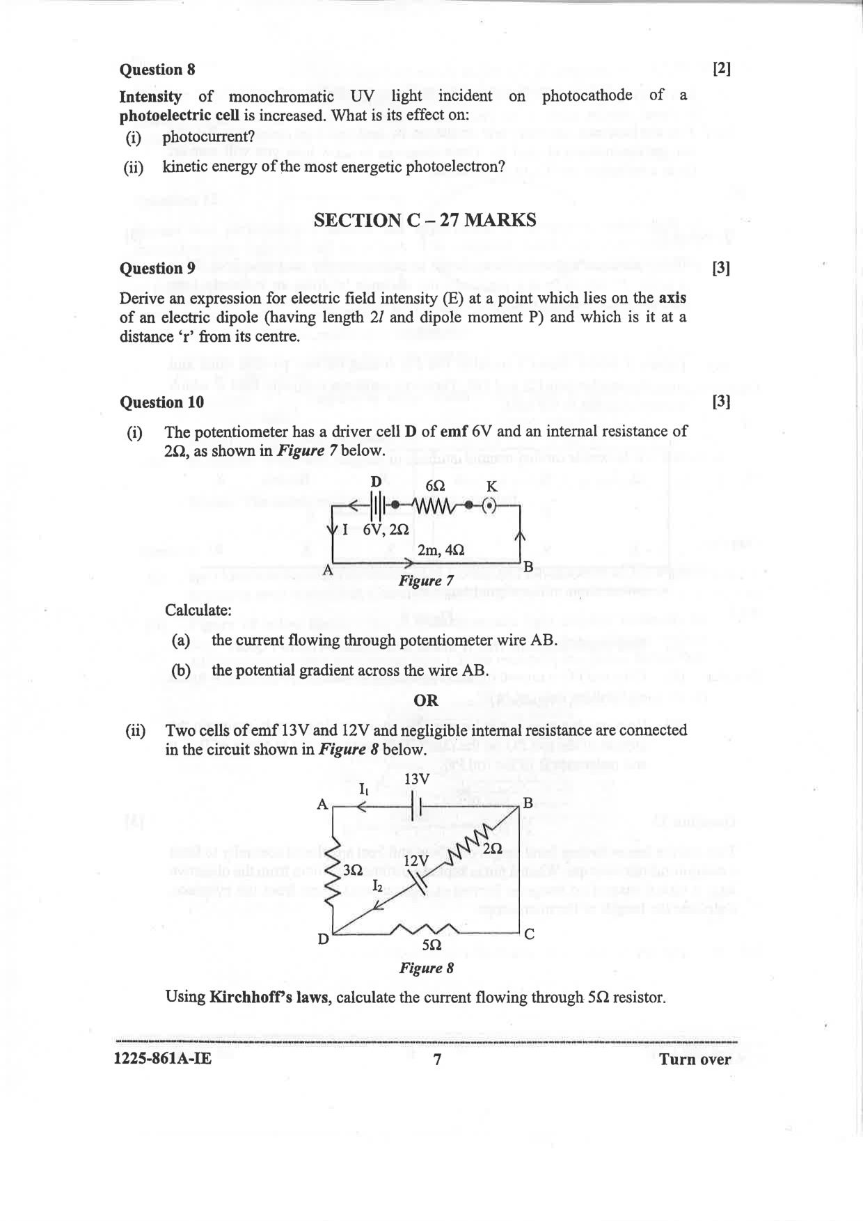 ISC 2025 Physics Improvement Examination Question Paper for Class 12 — page 7