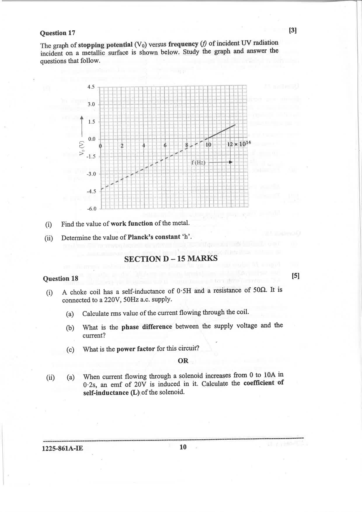 ISC 2025 Physics Improvement Examination Question Paper for Class 12 — page 10