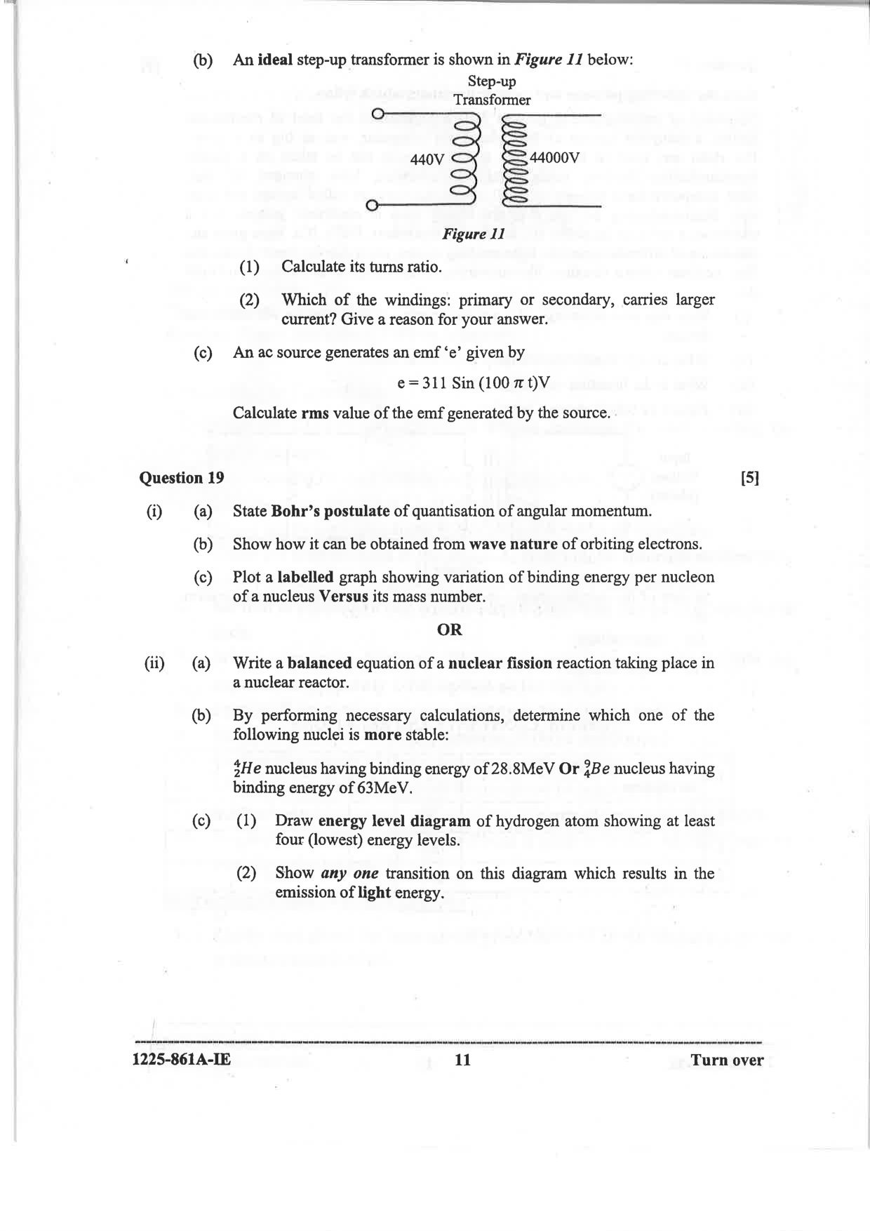 ISC 2025 Physics Improvement Examination Question Paper for Class 12 — page 11