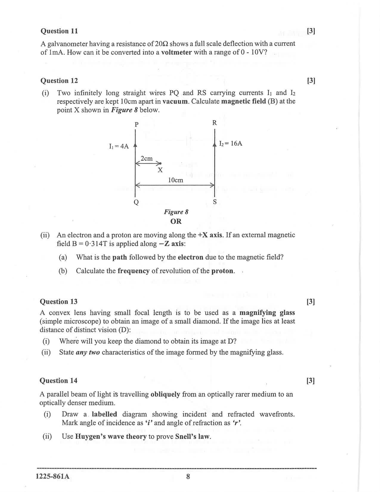 ISC 2025 Physics Question Paper for Class 12 — page 8