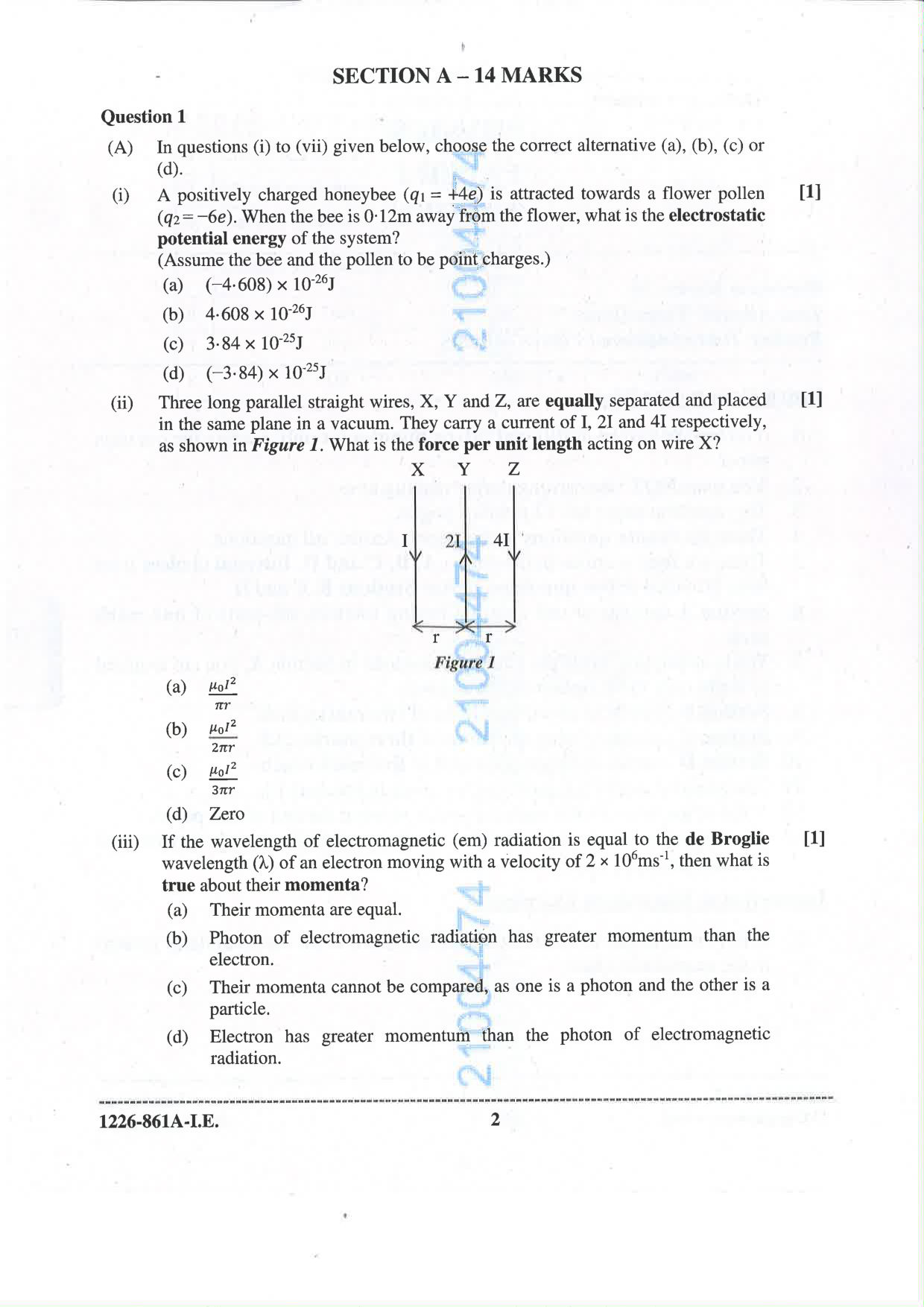 ISC 2026 Physics Improvement Examination Question Paper for Class 12 — page 2