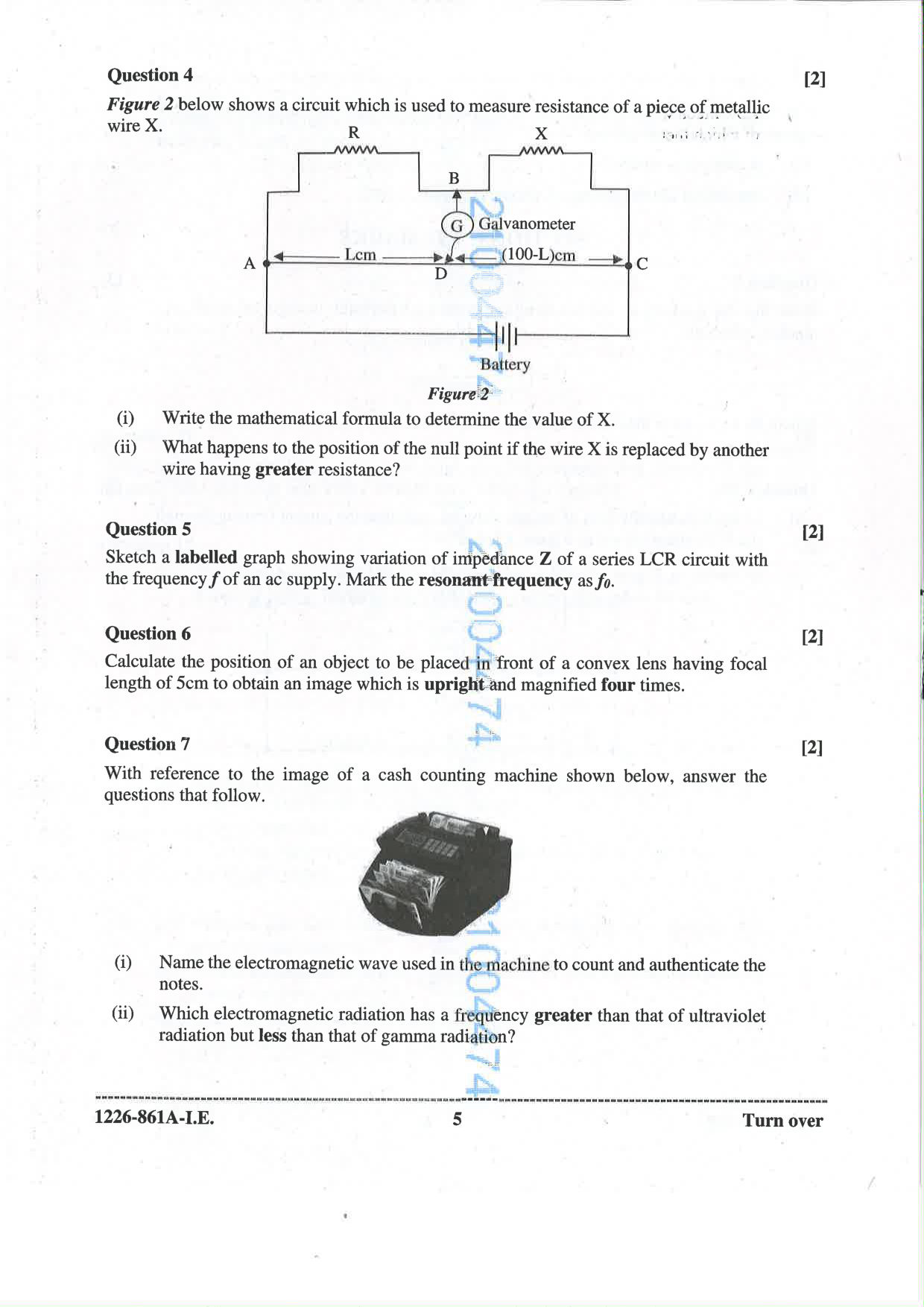 ISC 2026 Physics Improvement Examination Question Paper for Class 12 — page 5