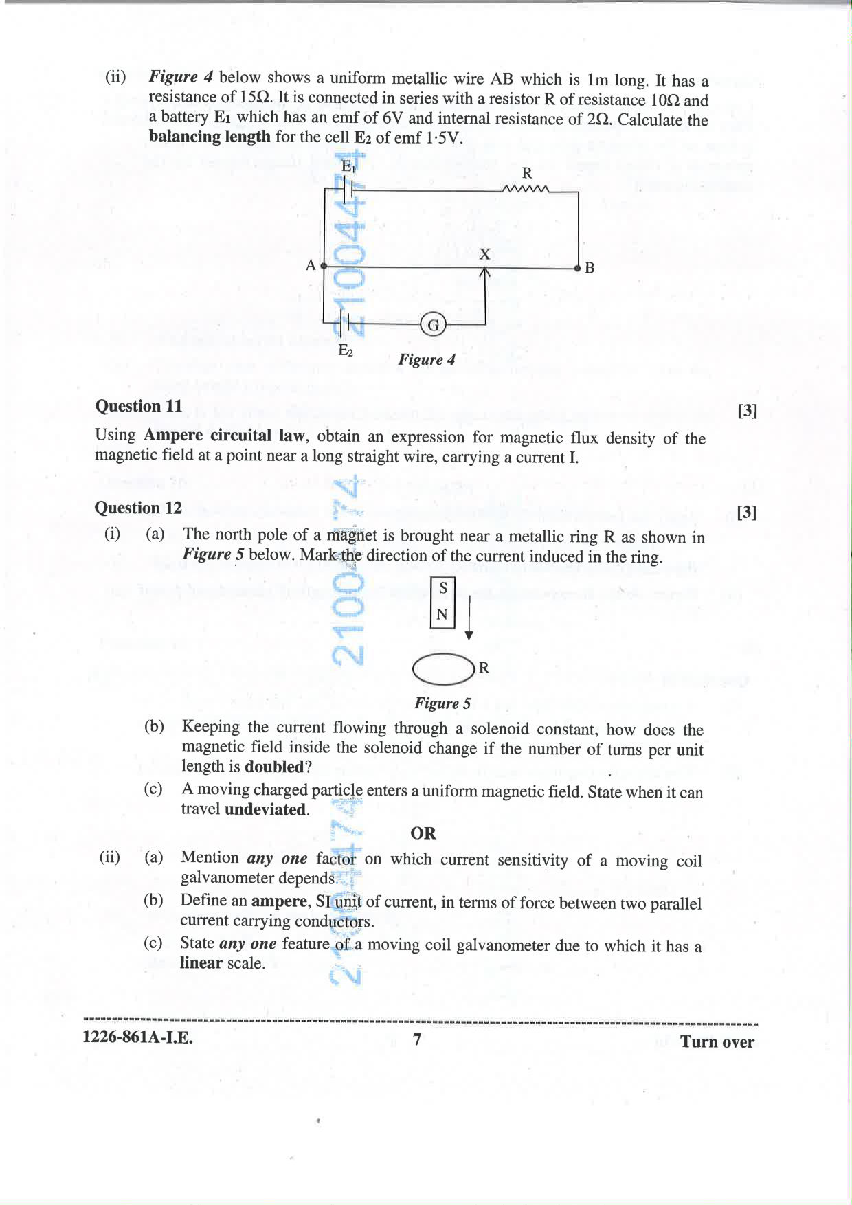 ISC 2026 Physics Improvement Examination Question Paper for Class 12 — page 7