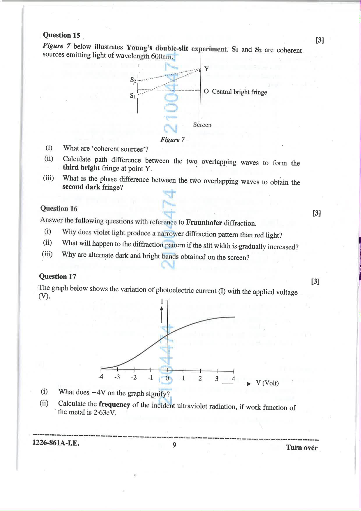 ISC 2026 Physics Improvement Examination Question Paper for Class 12 — page 9