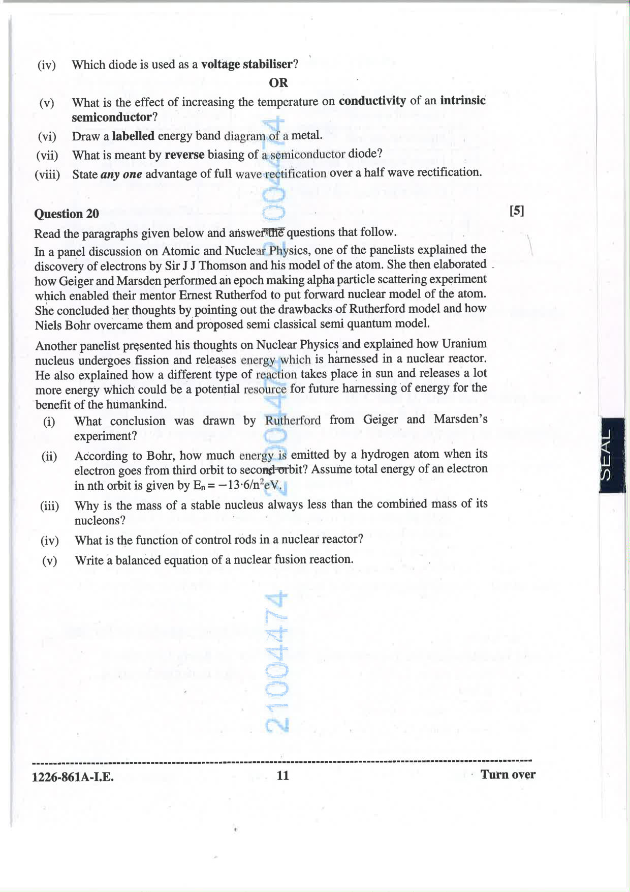 ISC 2026 Physics Improvement Examination Question Paper for Class 12 — page 11