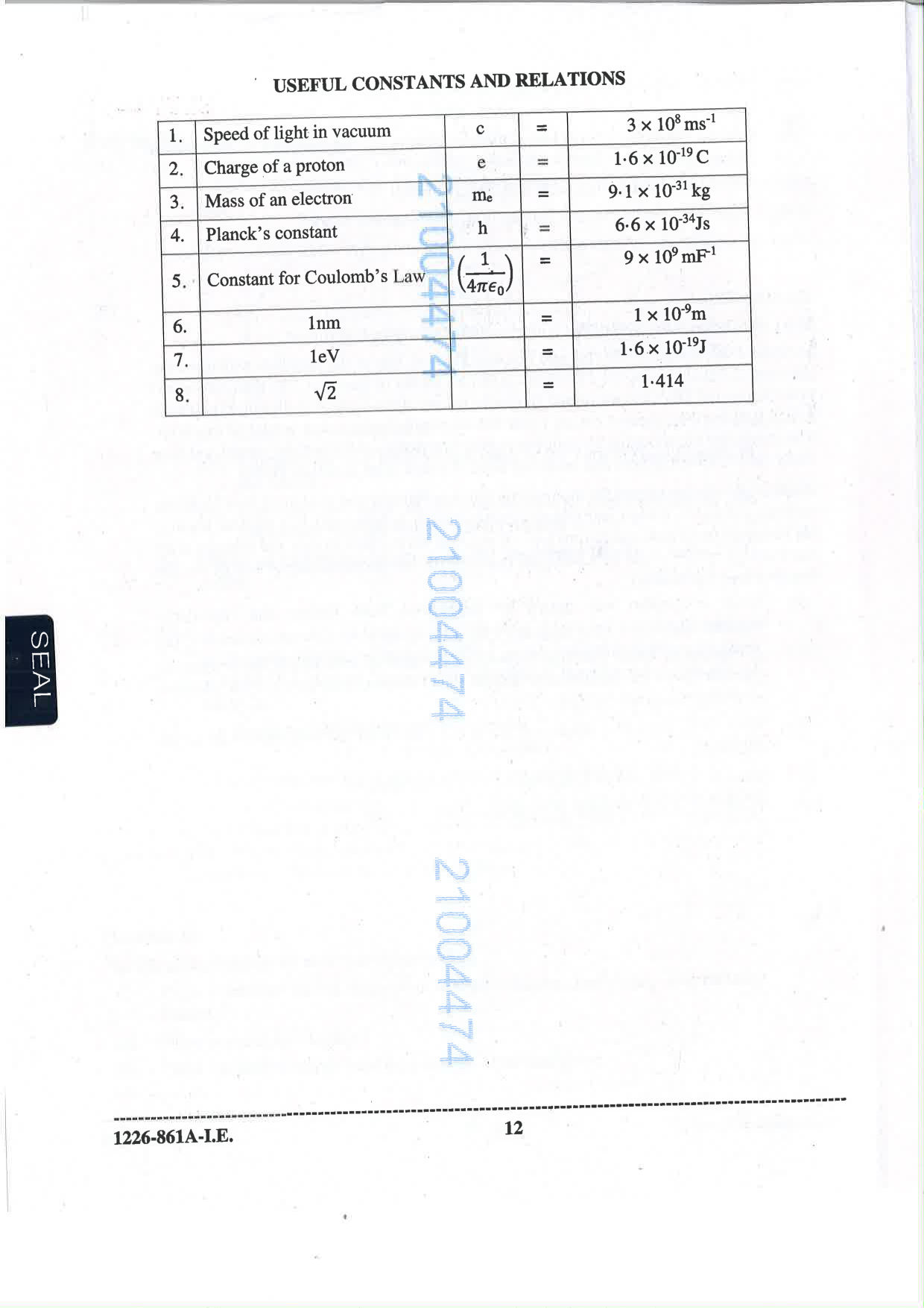 ISC 2026 Physics Improvement Examination Question Paper for Class 12 — page 12