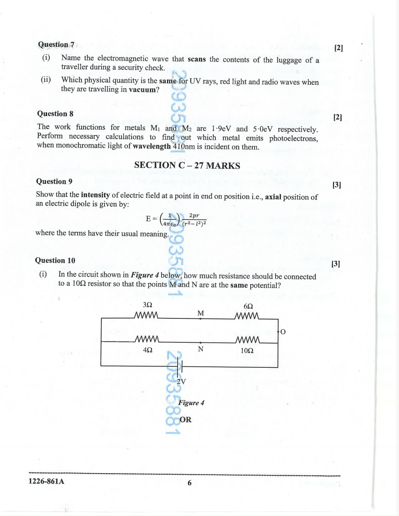 ISC 2026 Physics Question Paper for Class 12 — page 6