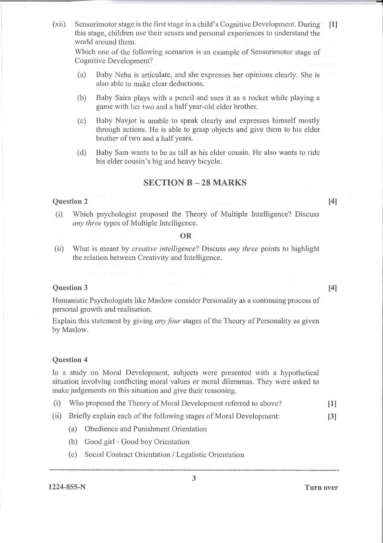 ISC 2024 Psychology Question Paper for Class 12 — page 3