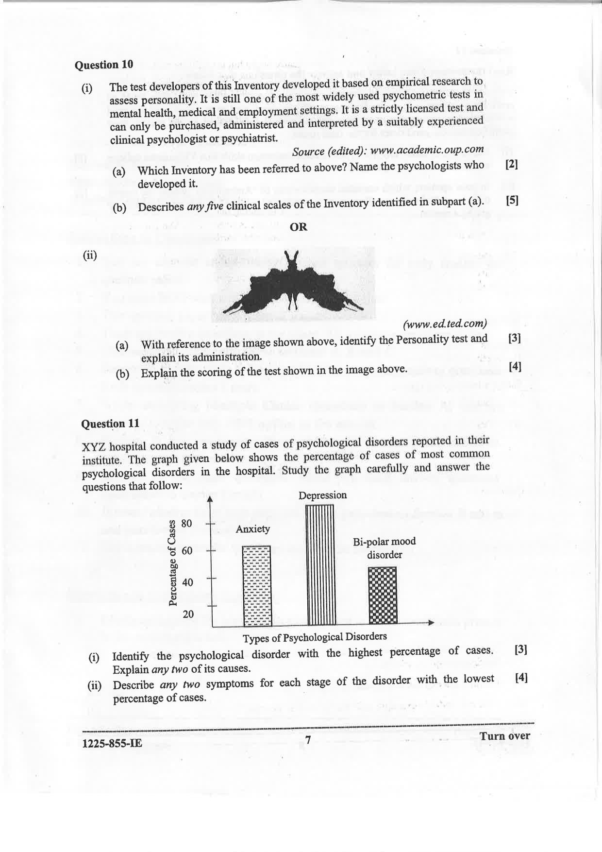 ISC 2025 Psychology Improvement Examination Question Paper for Class 12 — page 7