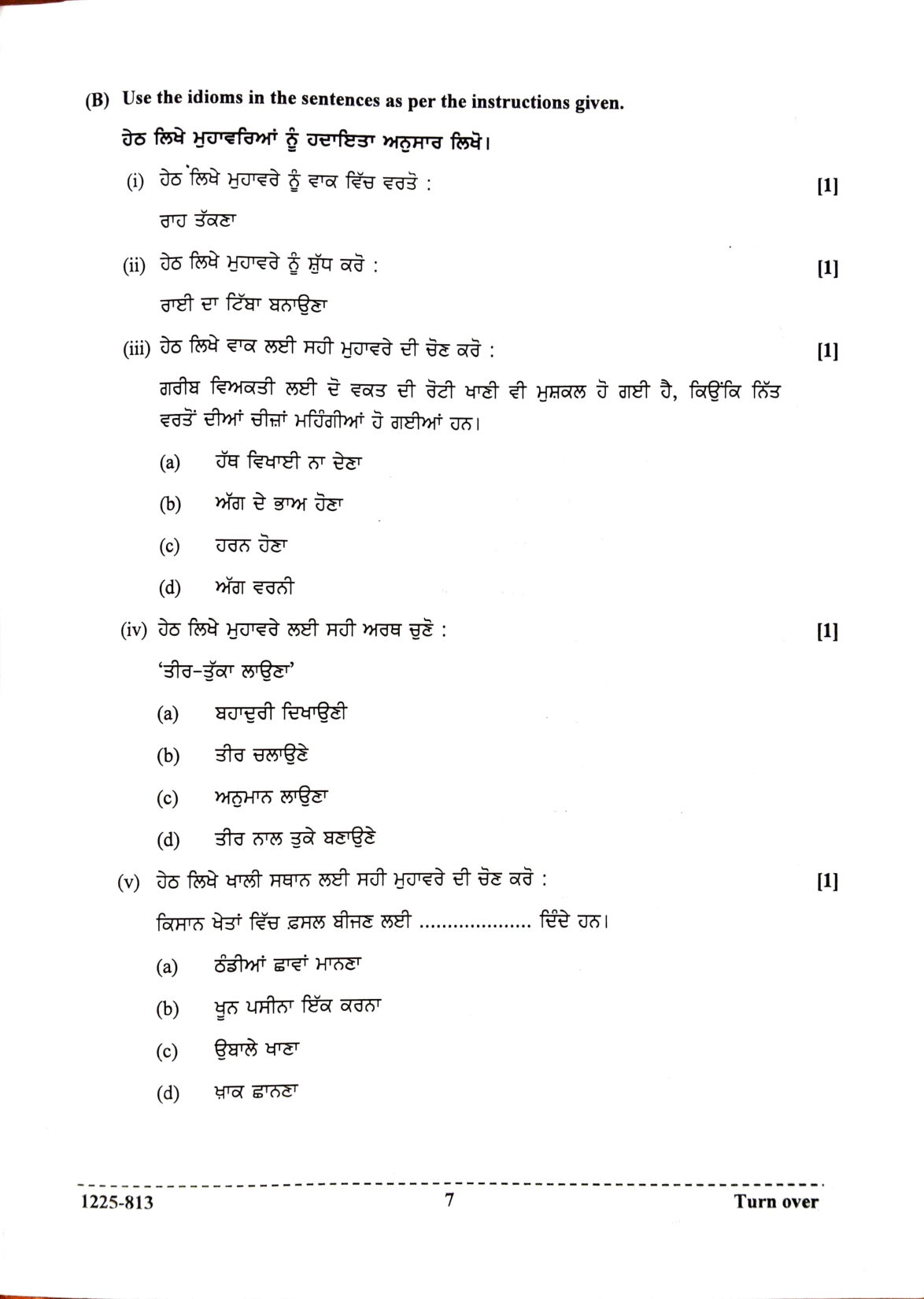 ISC 2025 Punjabi Question Paper for Class 12 — page 7
