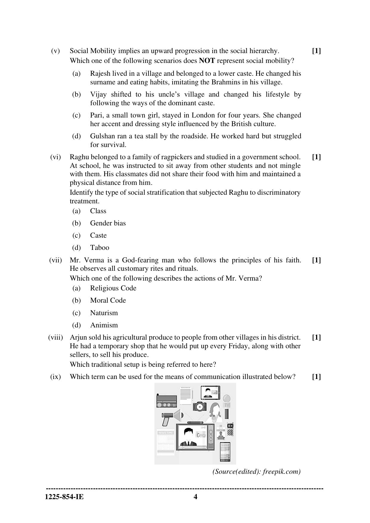 ISC 2025 Sociology Improvement Examination Question Paper for Class 12 — page 4