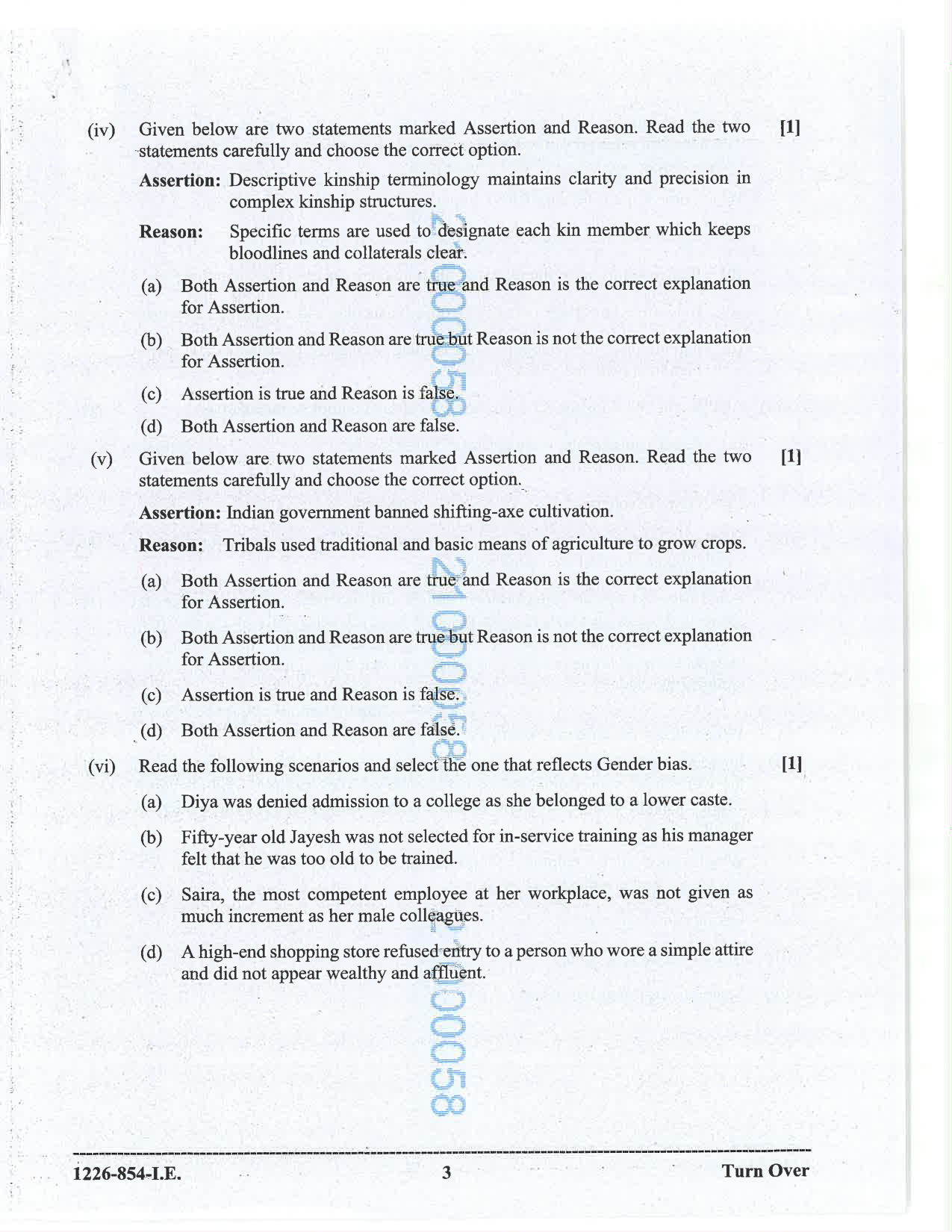ISC 2026 Sociology Improvement Examination Question Paper for Class 12 — page 3