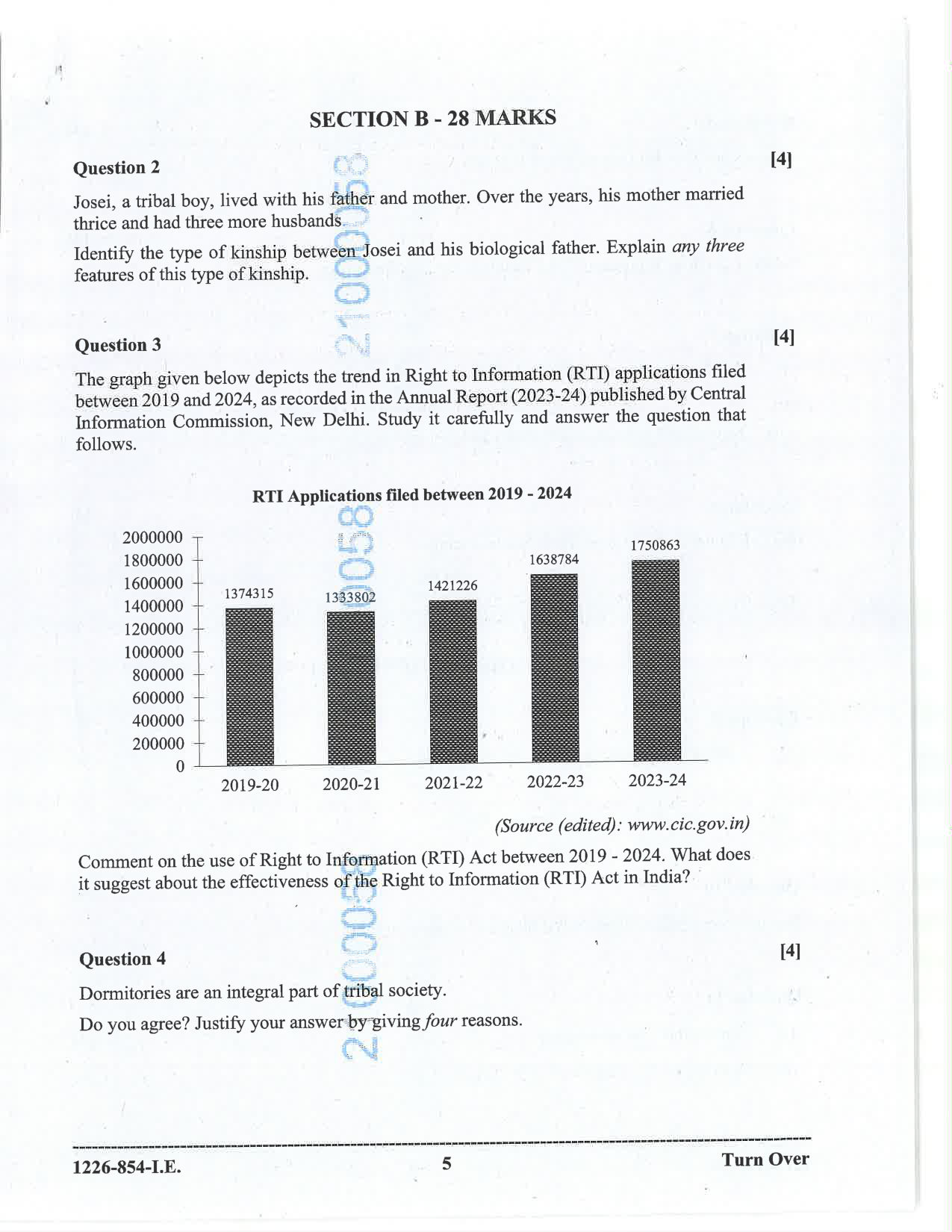 ISC 2026 Sociology Improvement Examination Question Paper for Class 12 — page 5