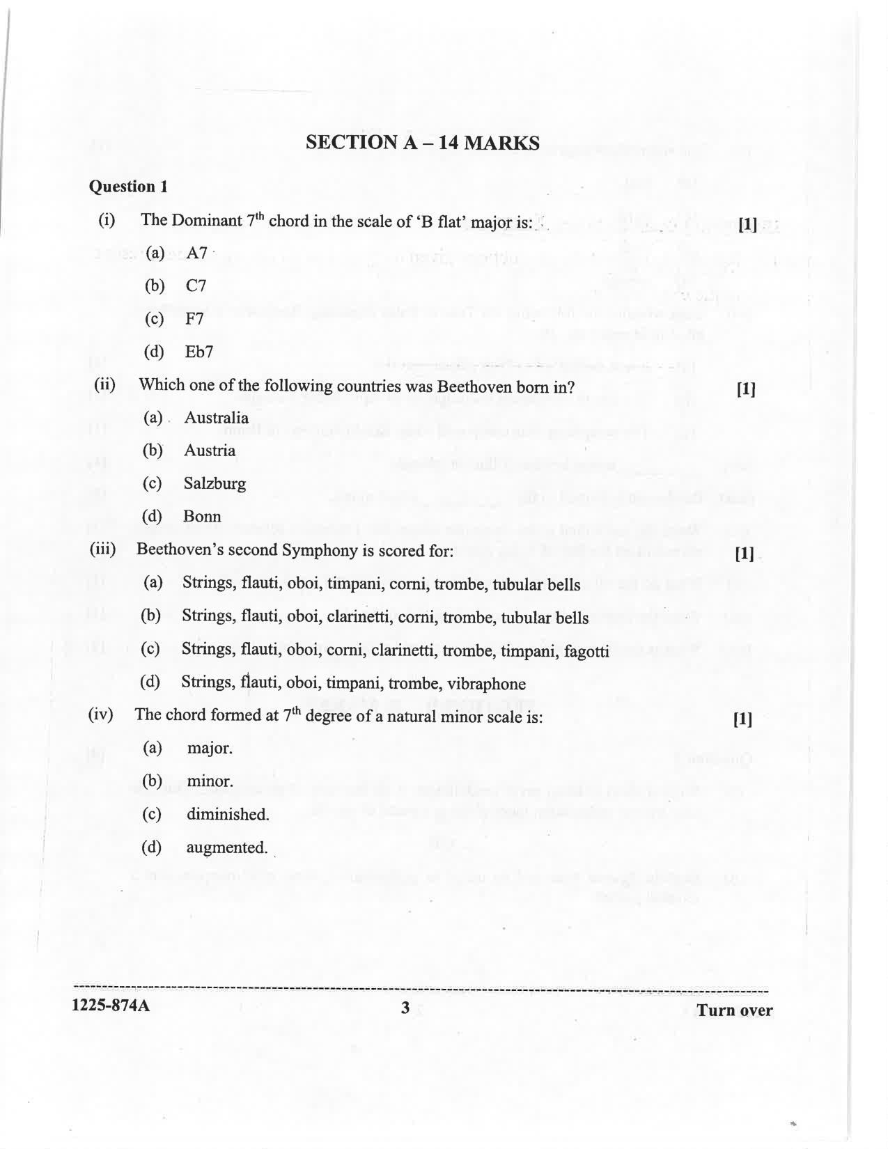 ISC 2025 Western Music Question Paper for Class 12 — page 3