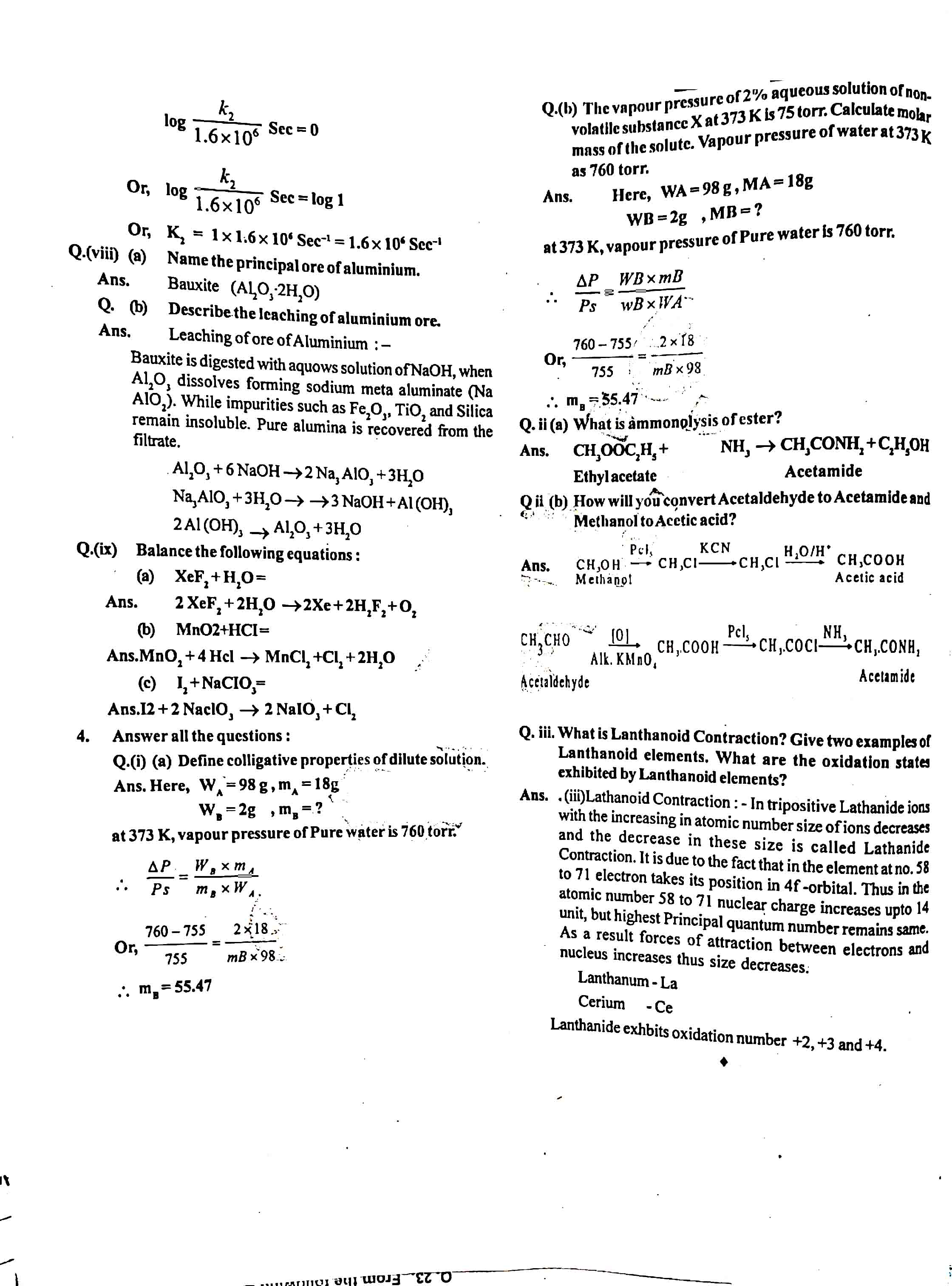 JAC Class 12 Chemistry Question Paper 2012 with Solution — page 4