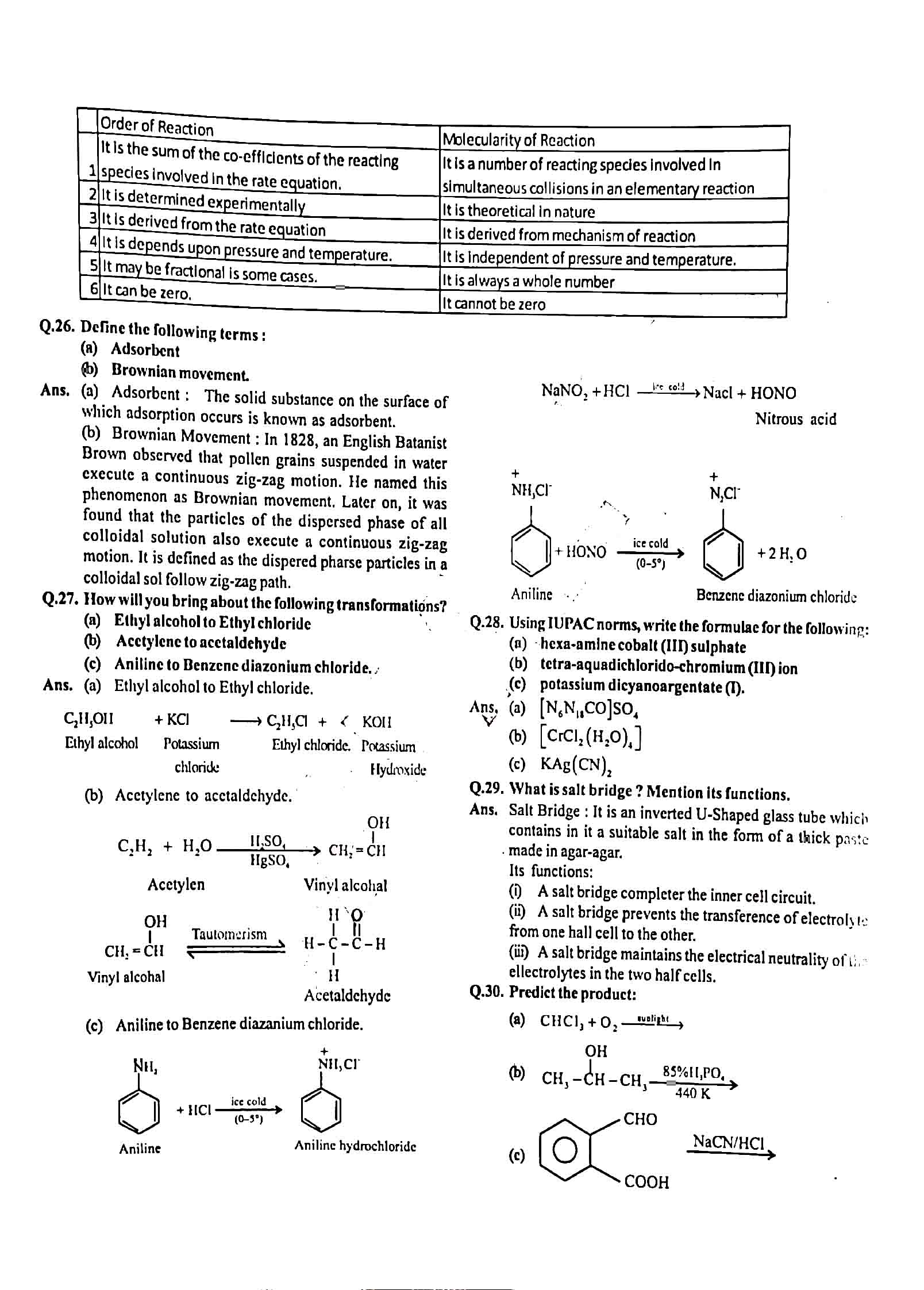 JAC Class 12 Chemistry Question Paper 2018 with Solution — page 3