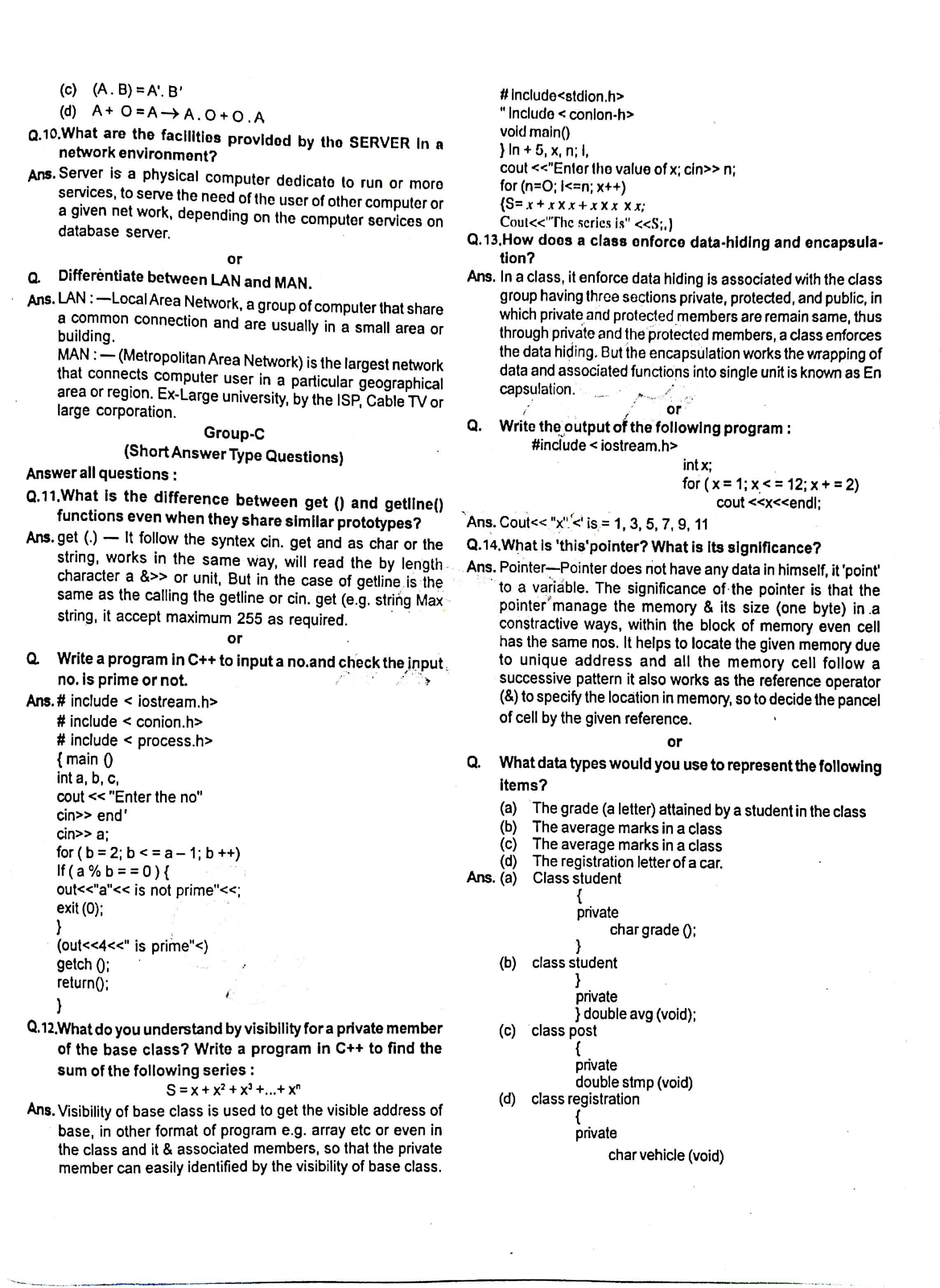 JAC Class 12 Computer Science Question Paper 2013 with Solution — page 3