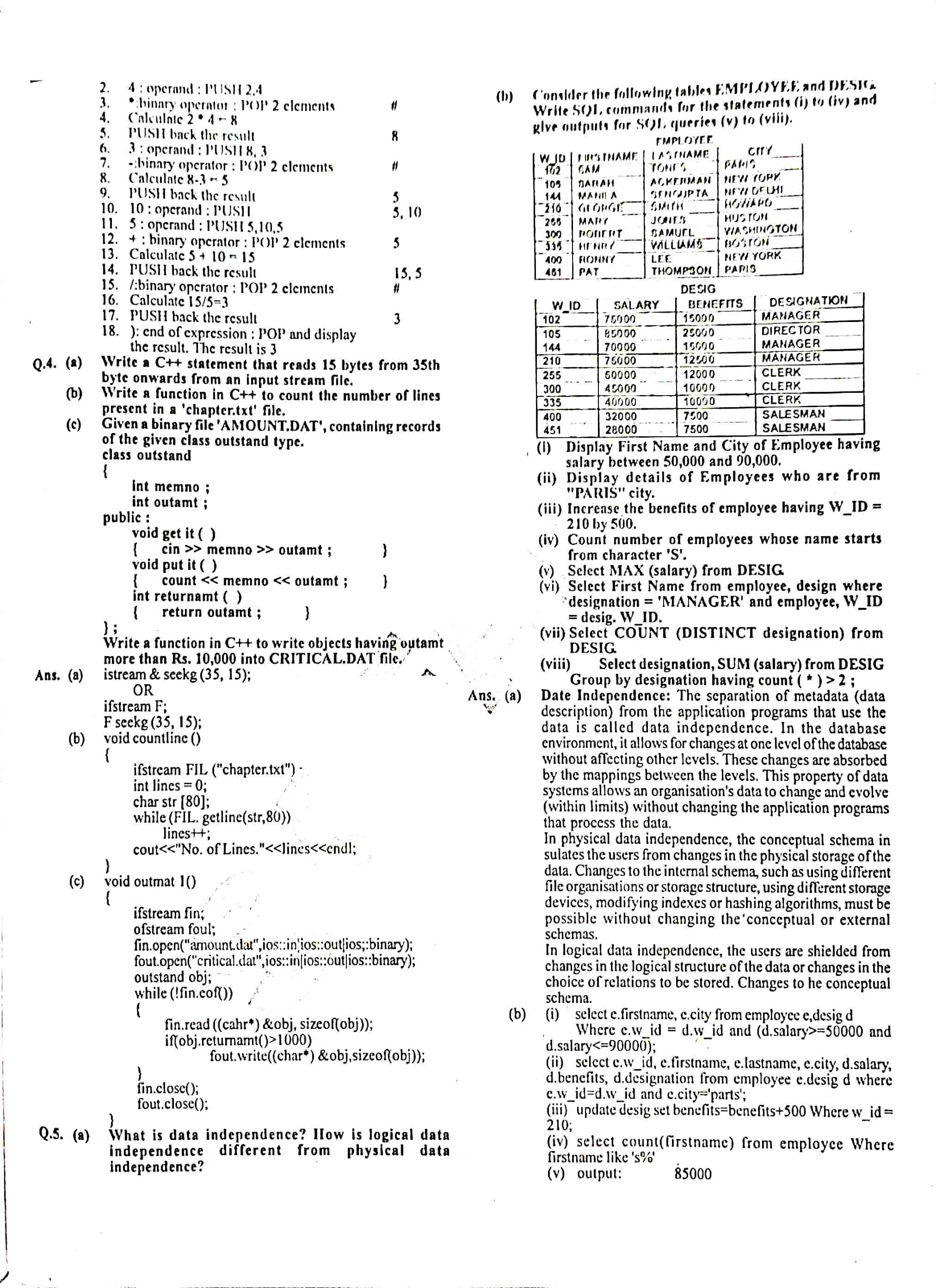 JAC Class 12 Computer Science Question Paper 2014 with Solution — page 4