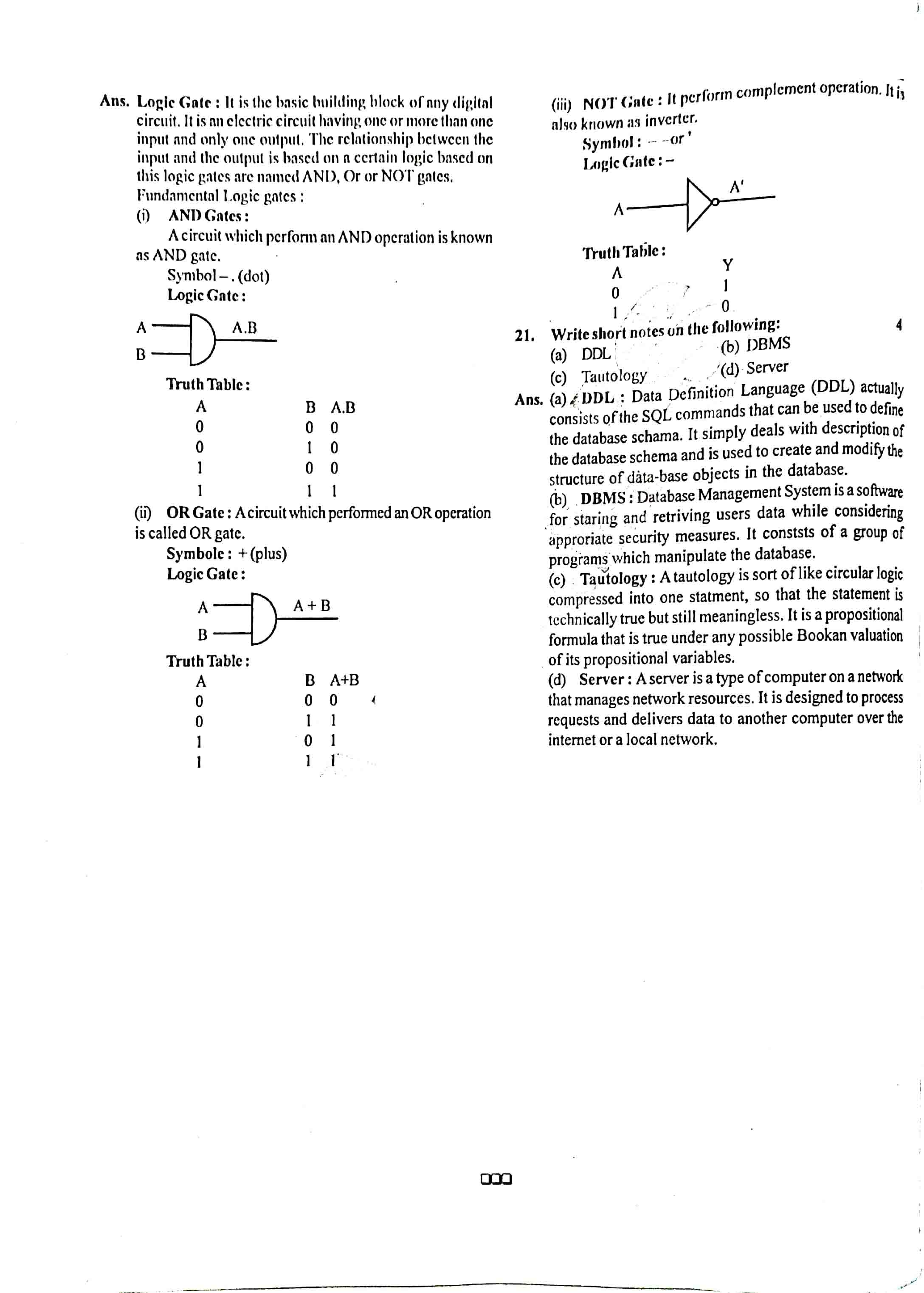 JAC Class 12 Computer Science Question Paper 2020 with Solution — page 4