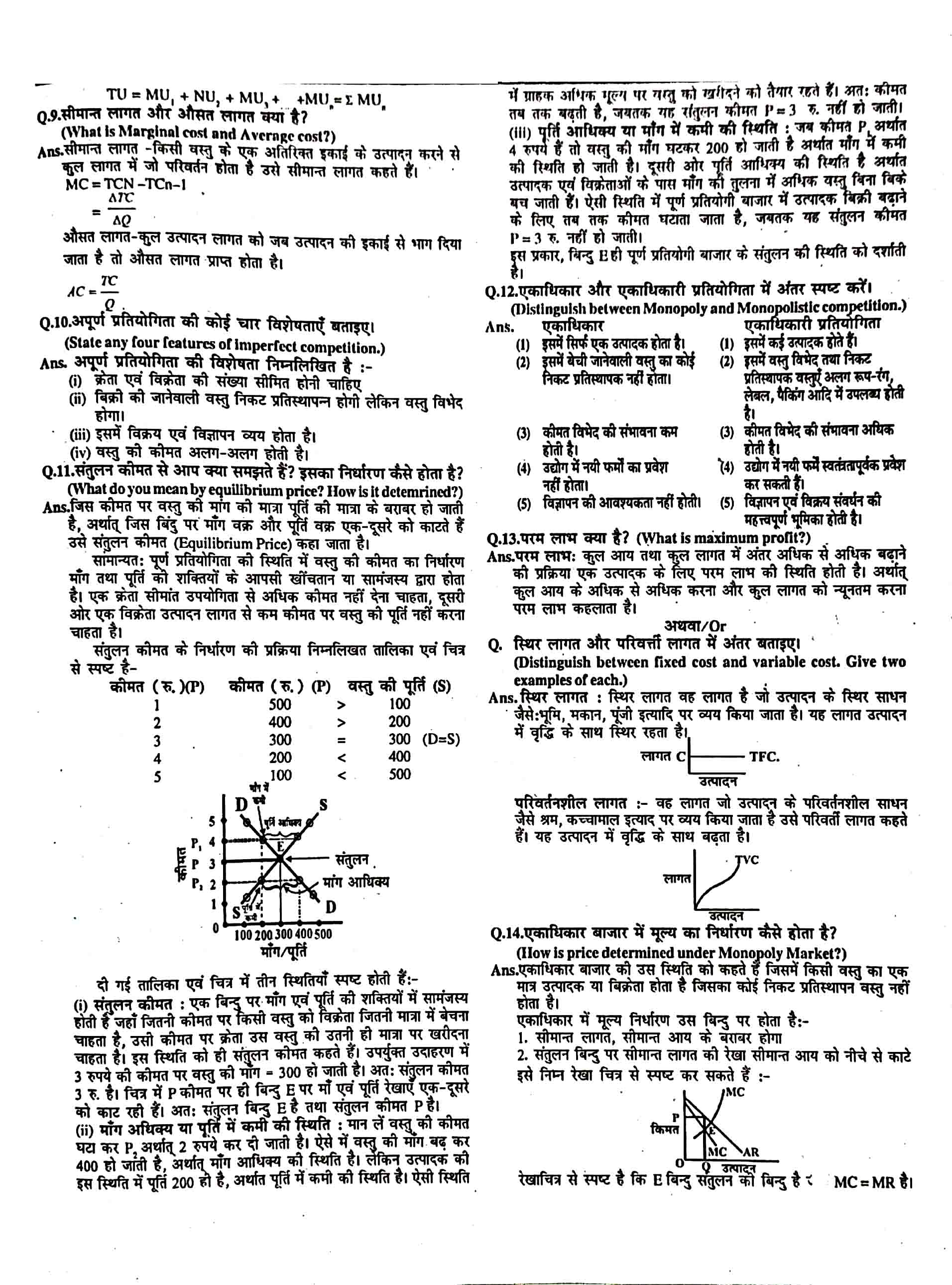 JAC Class 12 economics Question Paper 2012 with Solution — page 2