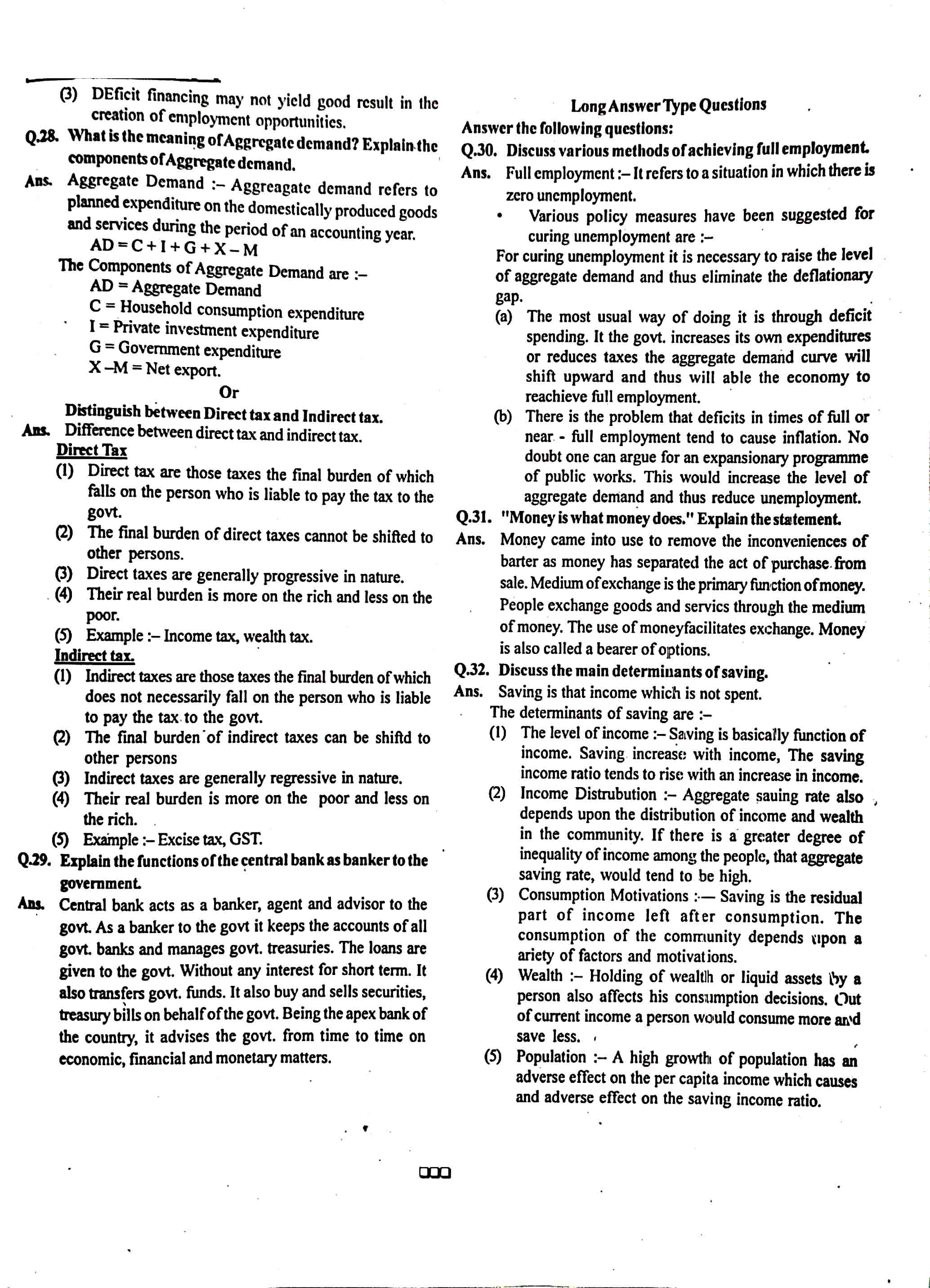 JAC Class 12 economics Question Paper 2015 with Solution — page 4