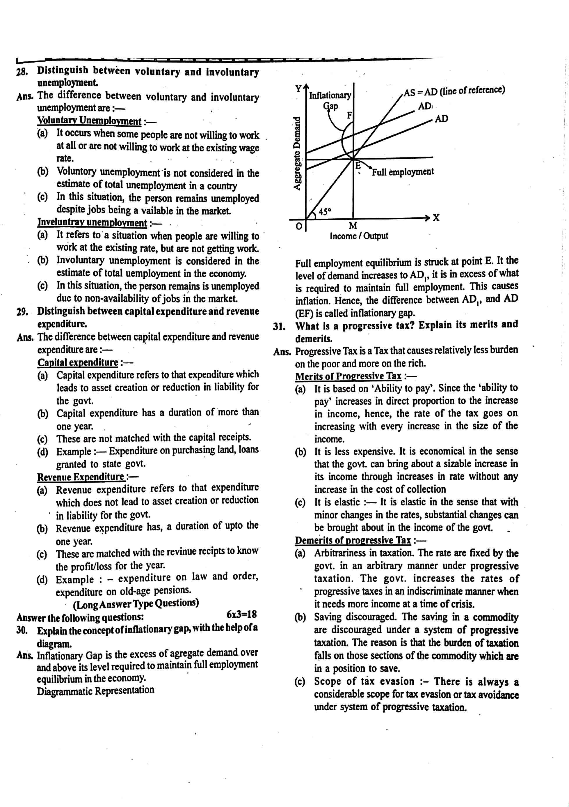 JAC Class 12 economics Question Paper 2019 with Solution — page 5