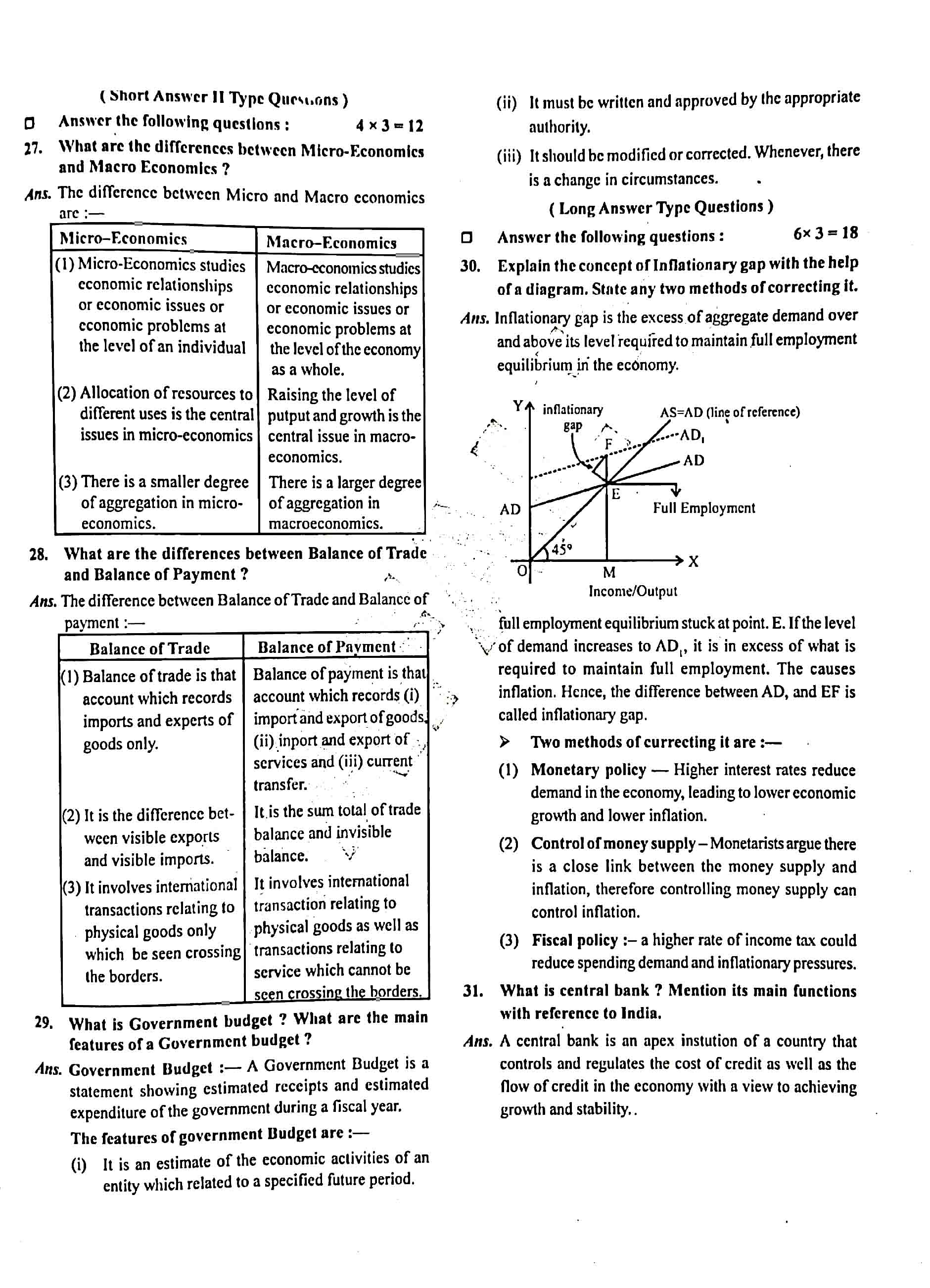 JAC Class 12 economics Question Paper 2020 with Solution — page 5