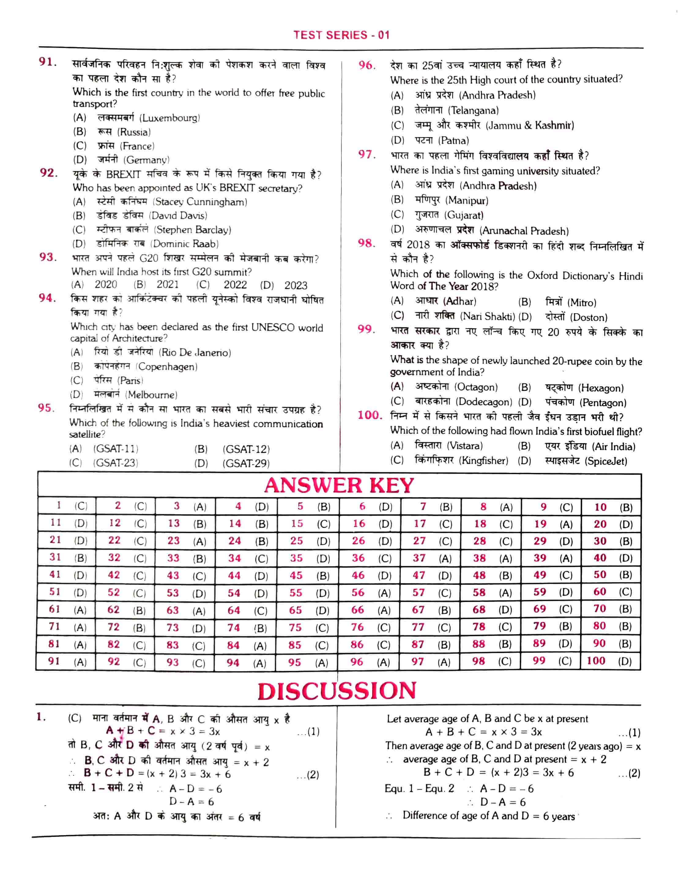 RRB NTPC Question Paper with Answer Key 2021 — page 8