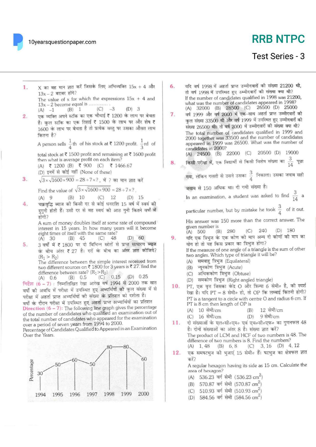 RRB NTPC Question Paper SET-03 2021 — page 1 of 18