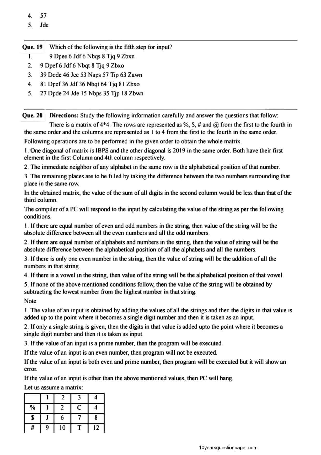 SBI PO Mains Question Paper 2021 — page 5