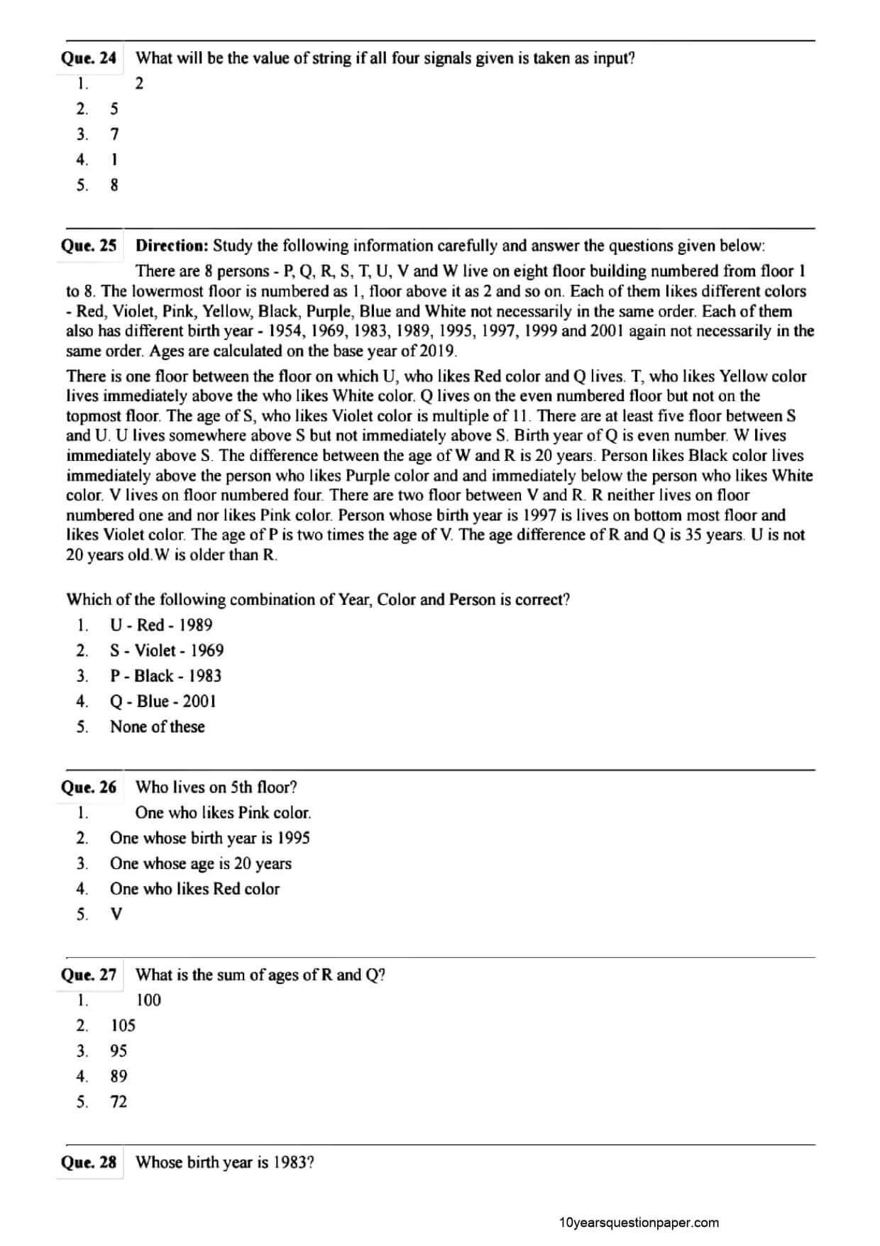 SBI PO Mains Question Paper 2021 — page 7
