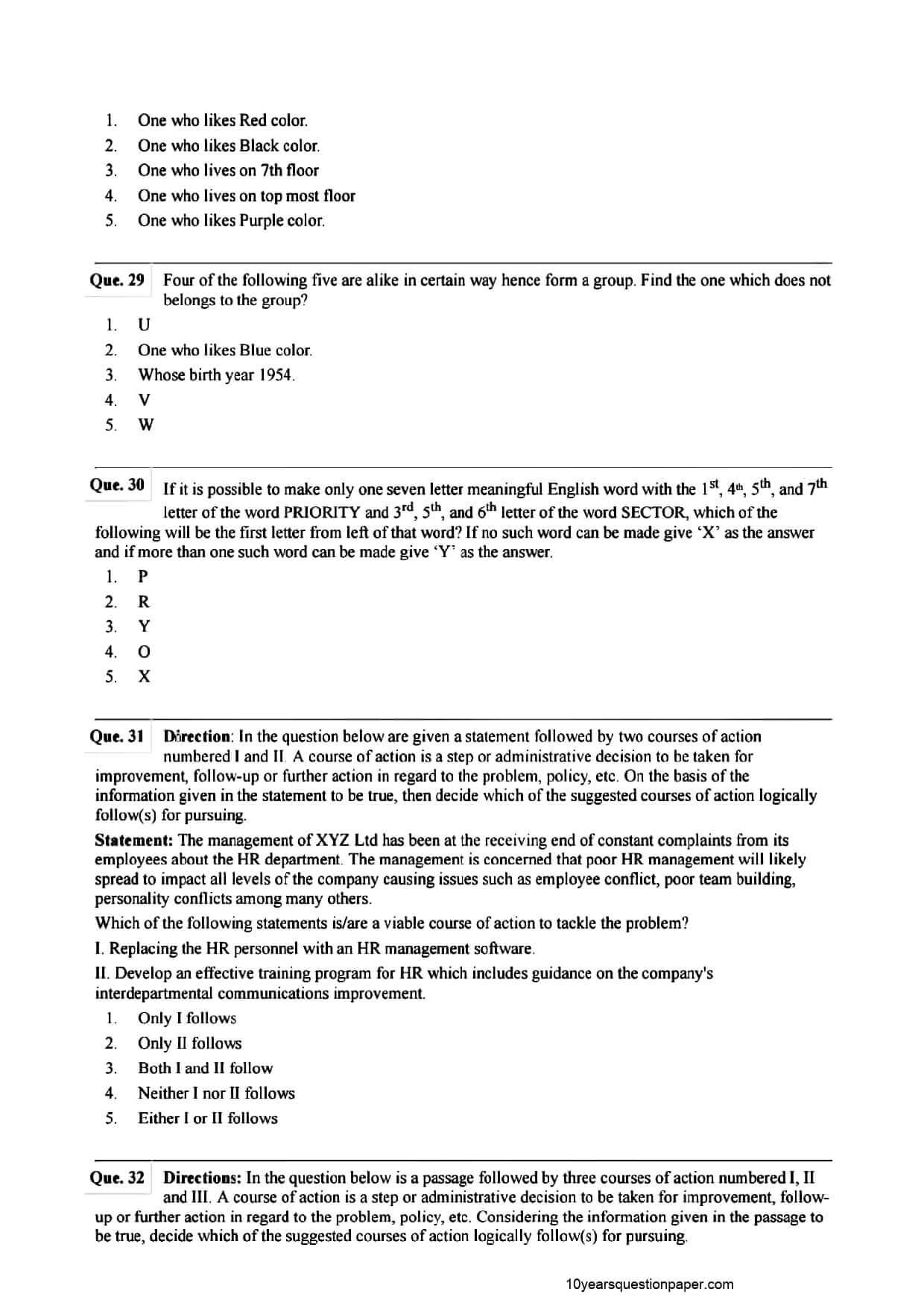 SBI PO Mains Question Paper 2021 — page 8
