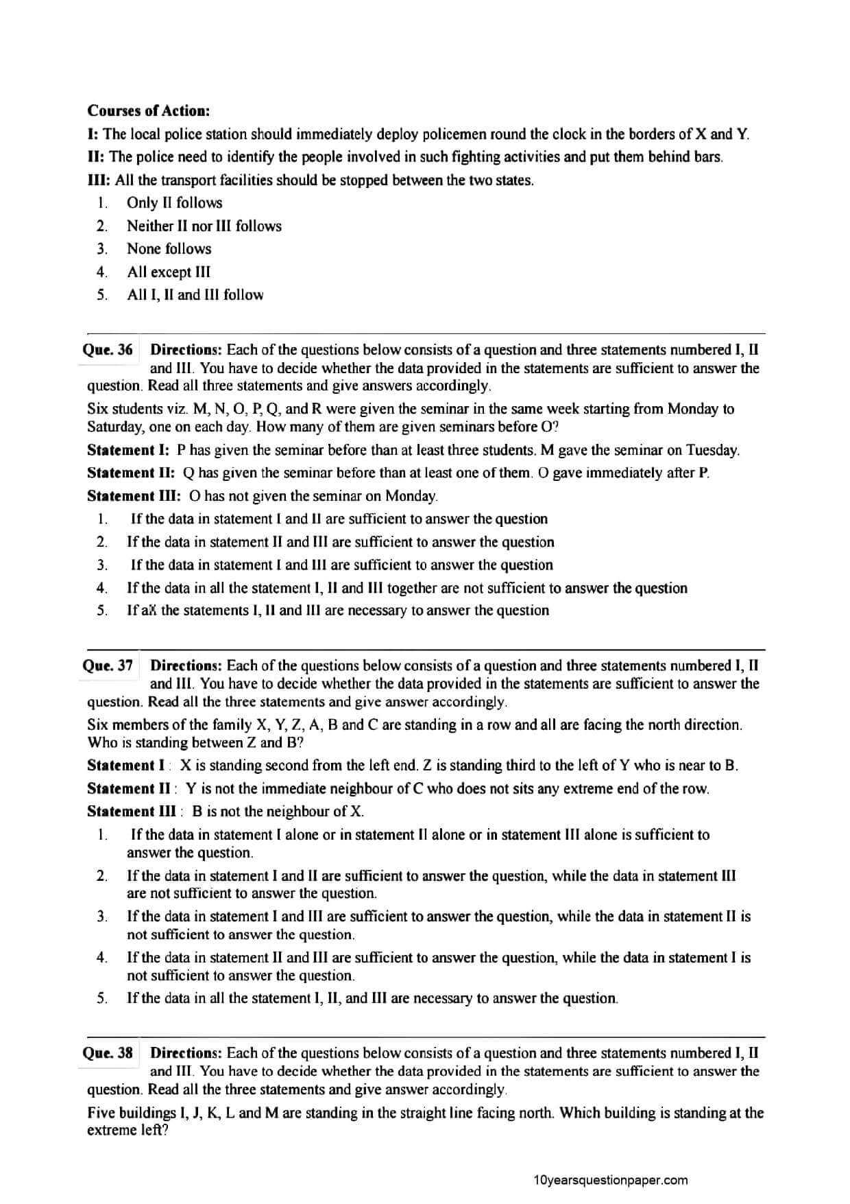 SBI PO Mains Question Paper 2021 — page 10