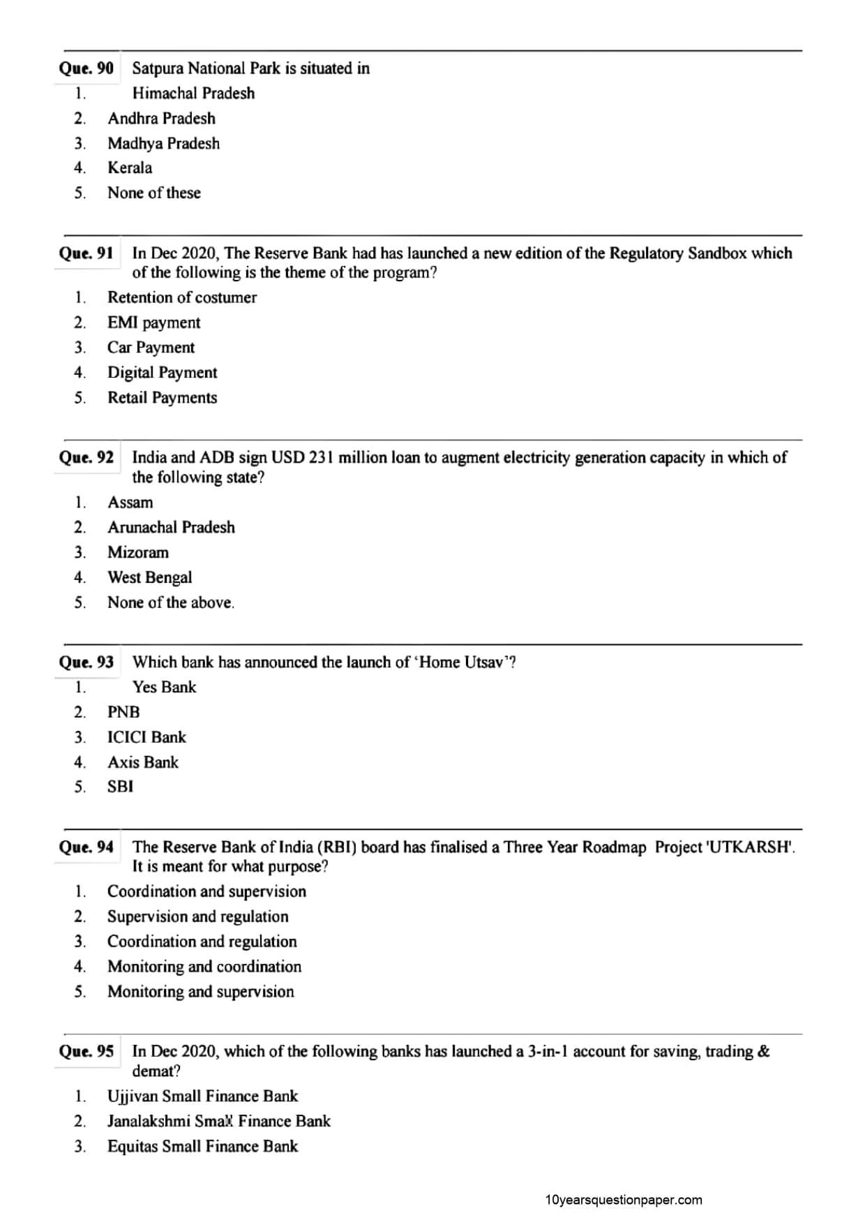SBI PO Mains Question Paper 2021 — page 24