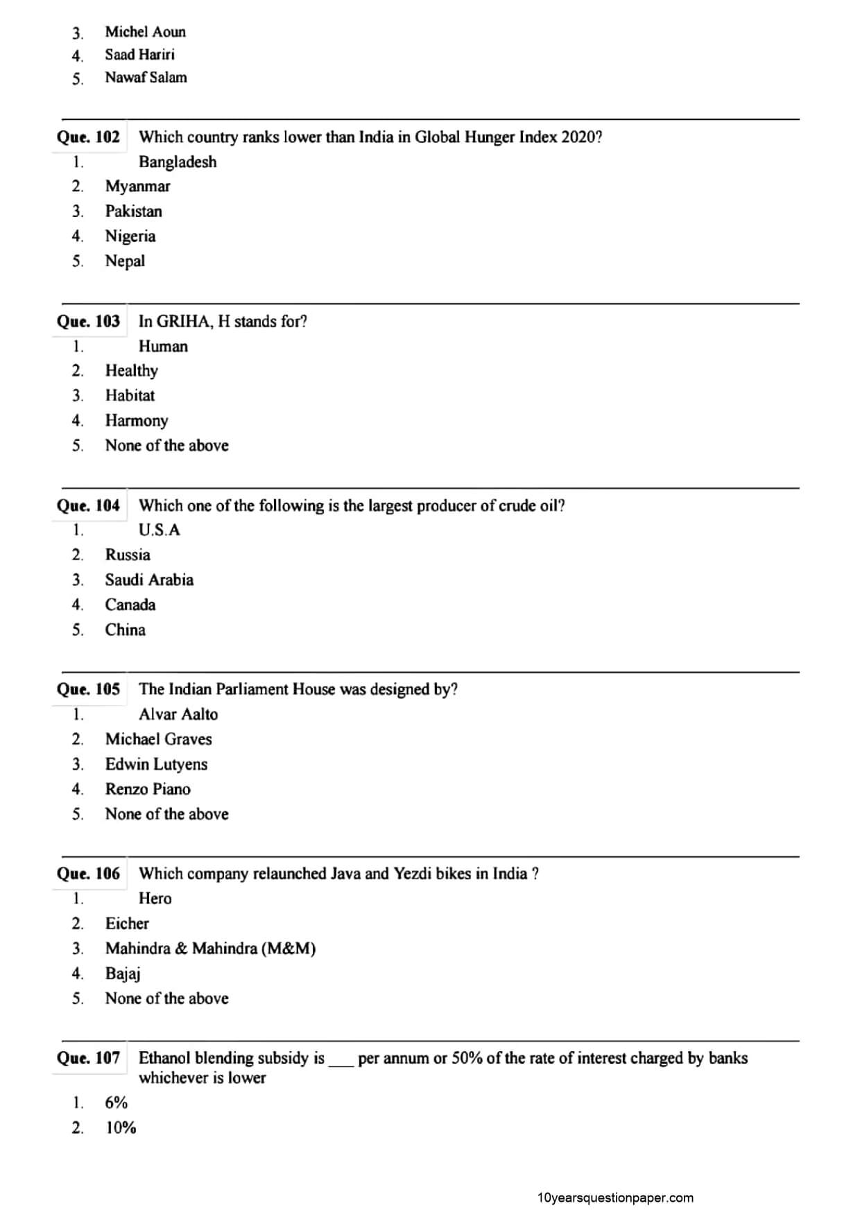 SBI PO Mains Question Paper 2021 — page 26