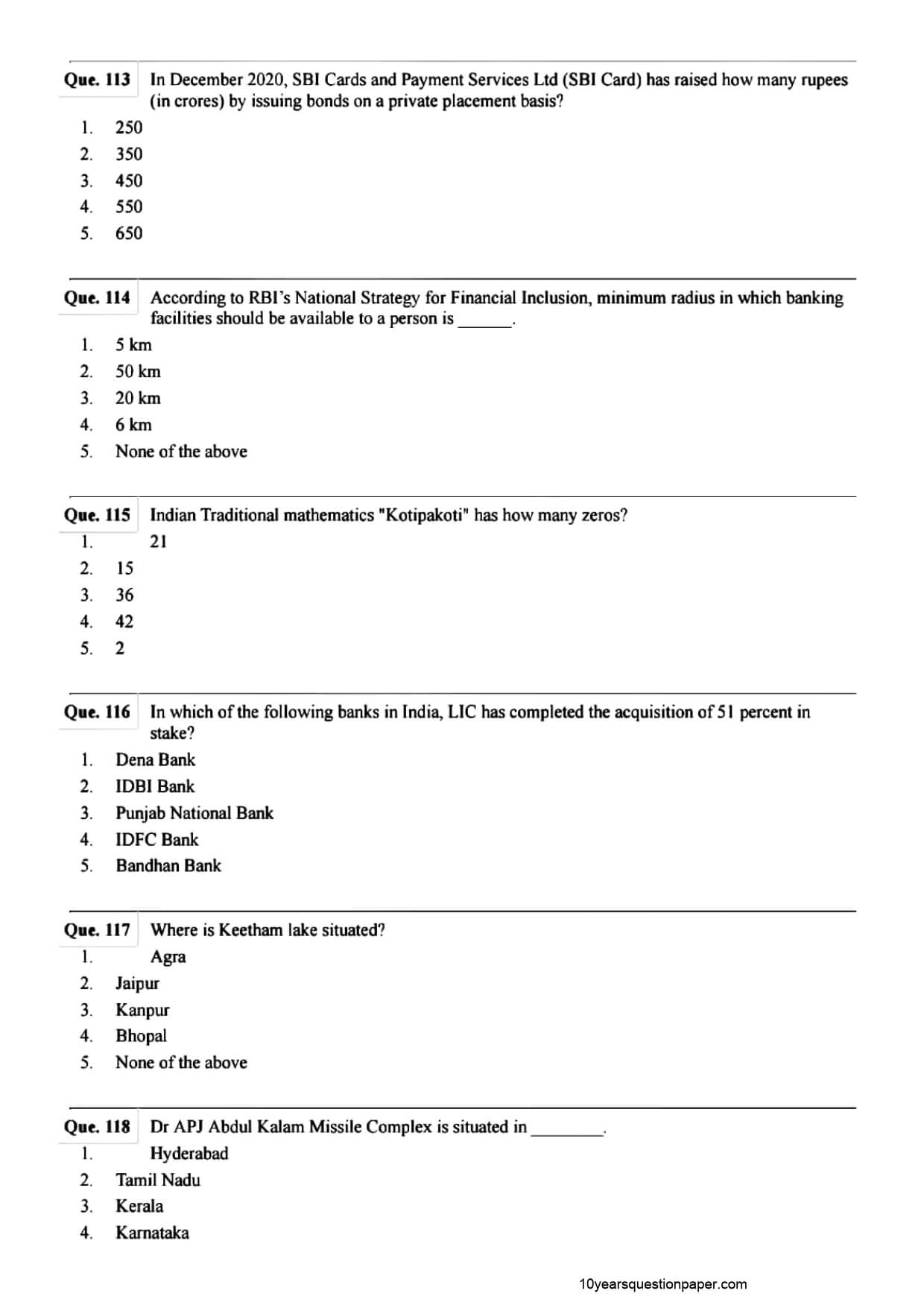 SBI PO Mains Question Paper 2021 — page 28