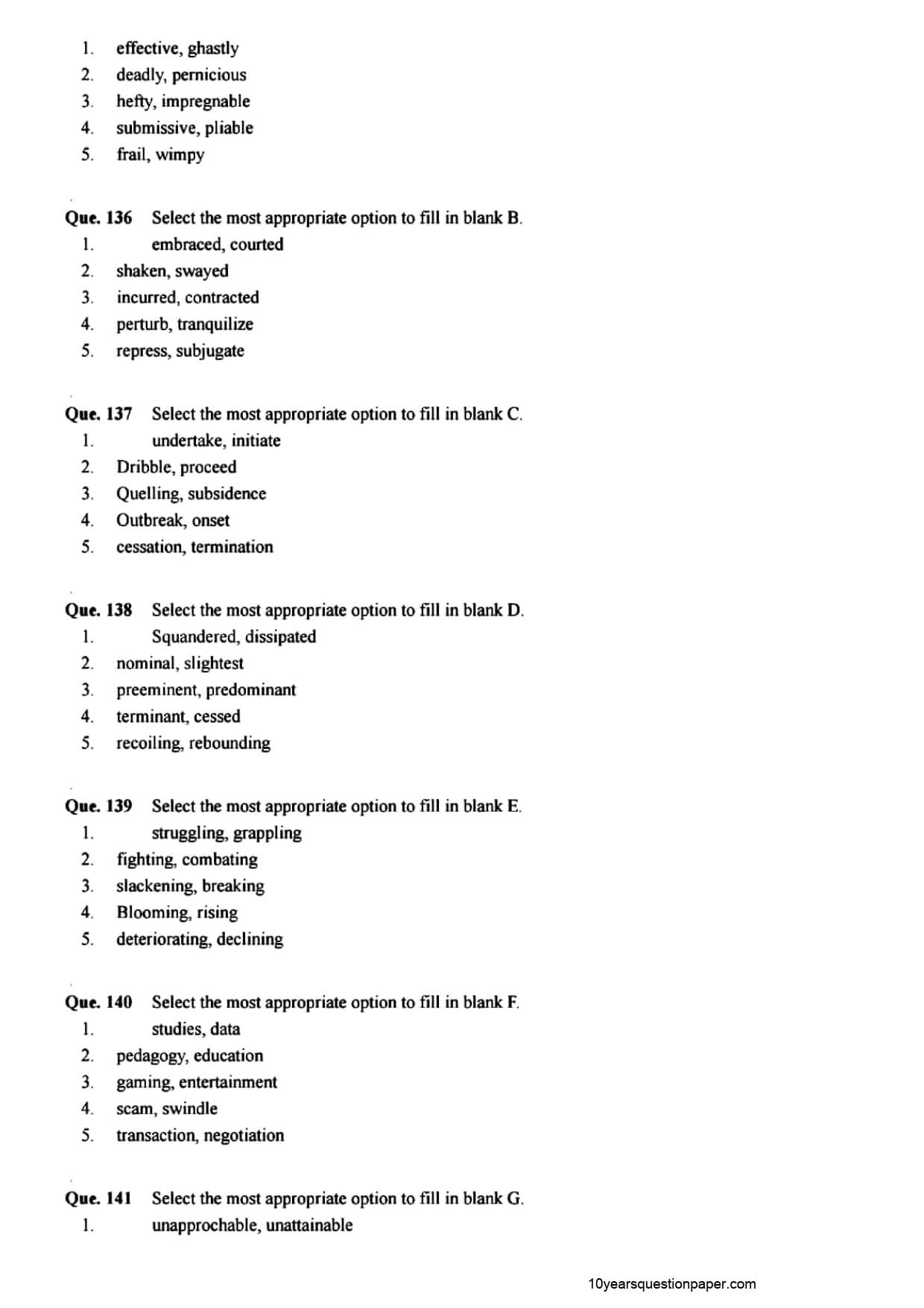 SBI PO Mains Question Paper 2021 — page 34