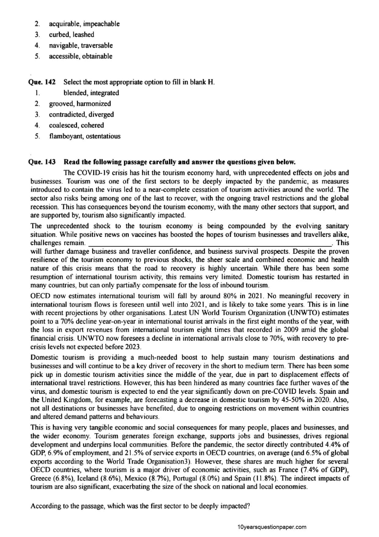 SBI PO Mains Question Paper 2021 — page 35