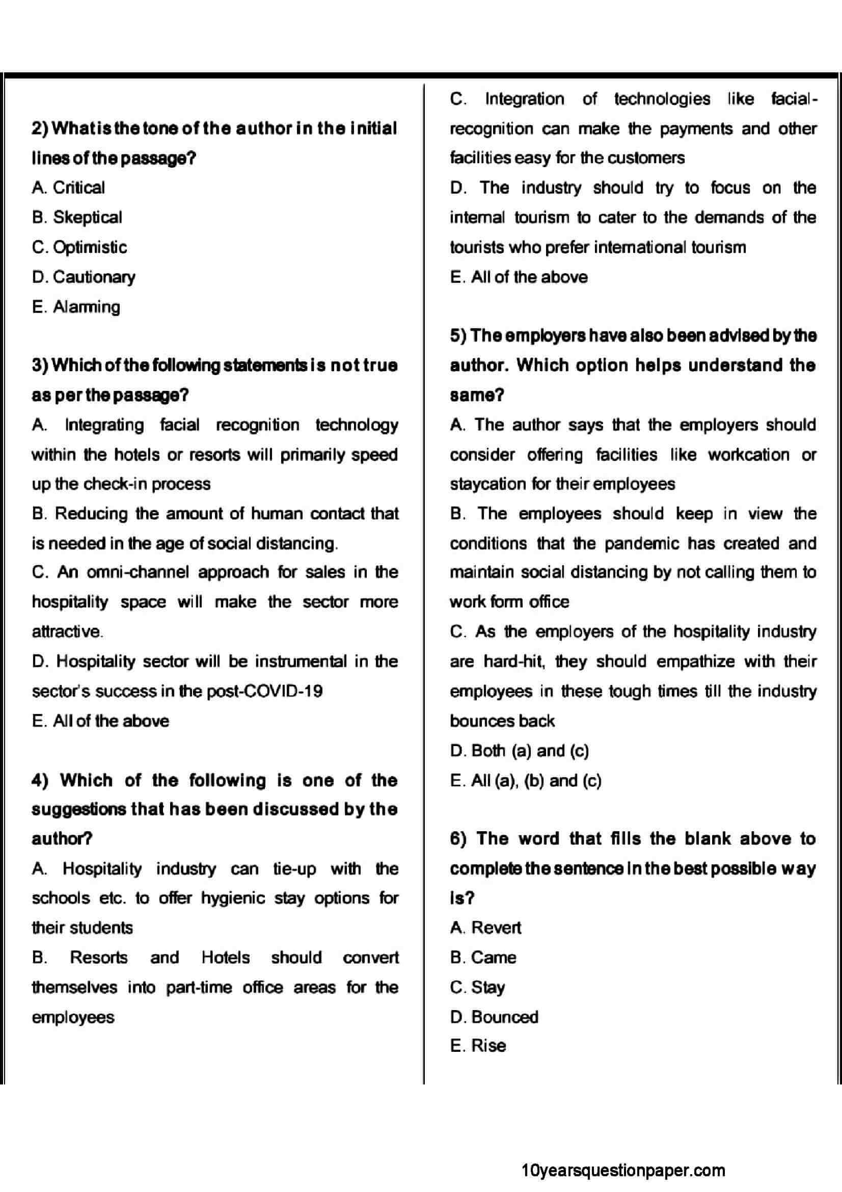 SBI PO Prelims Question Paper 2021 — page 2